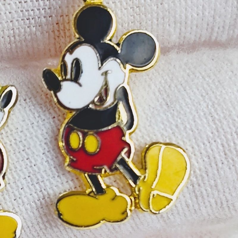 Disney Disney Mickey Mouse Dangle Enamel Earrings Red Shorts Size ONE SIZE - 3 Thumbnail