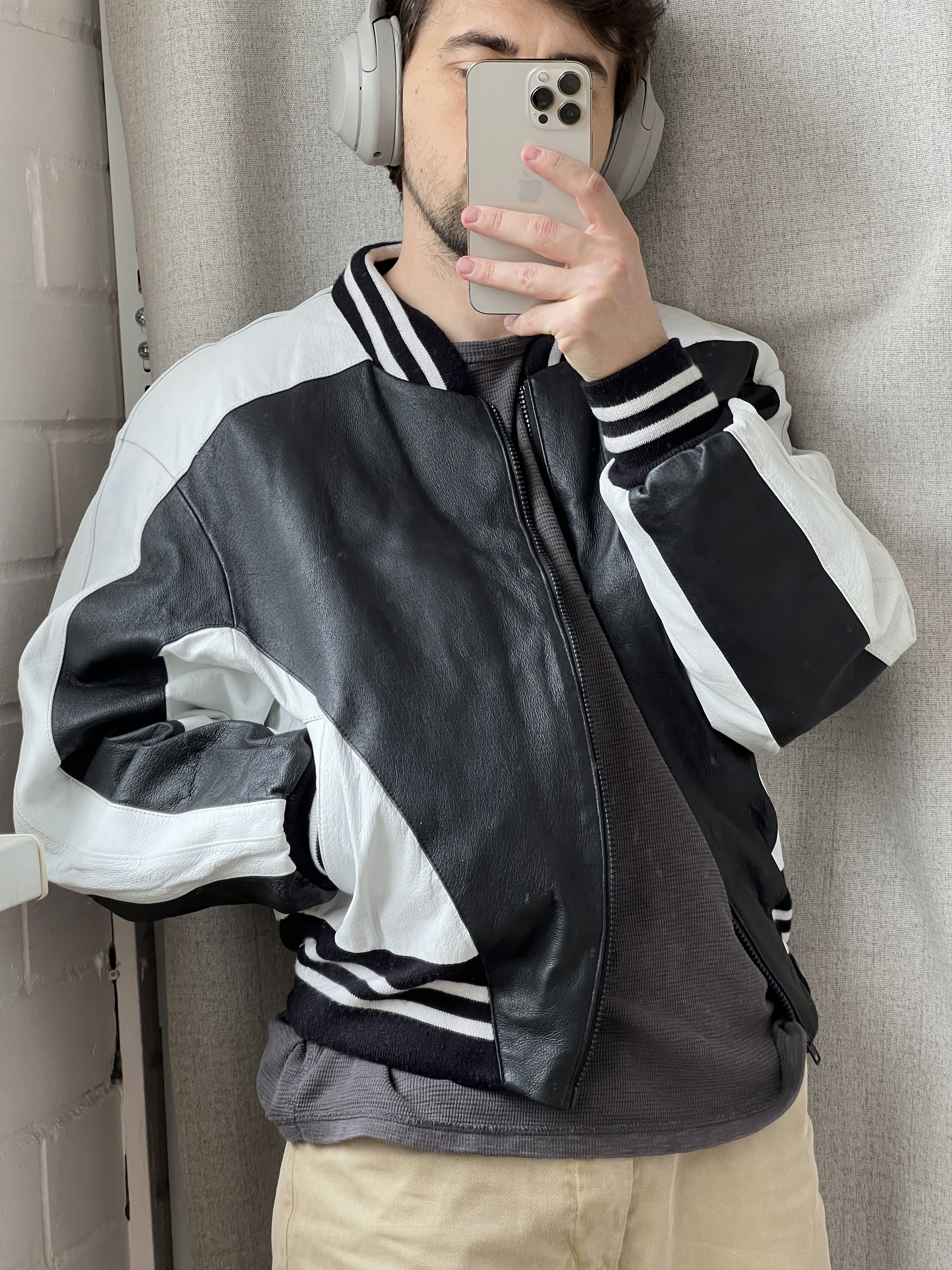 Japanese Brand Vintage Avant Garde Leather Bomber Moto Jacket Korea Size US S / EU 44-46 / 1 - 2 Thumbnail