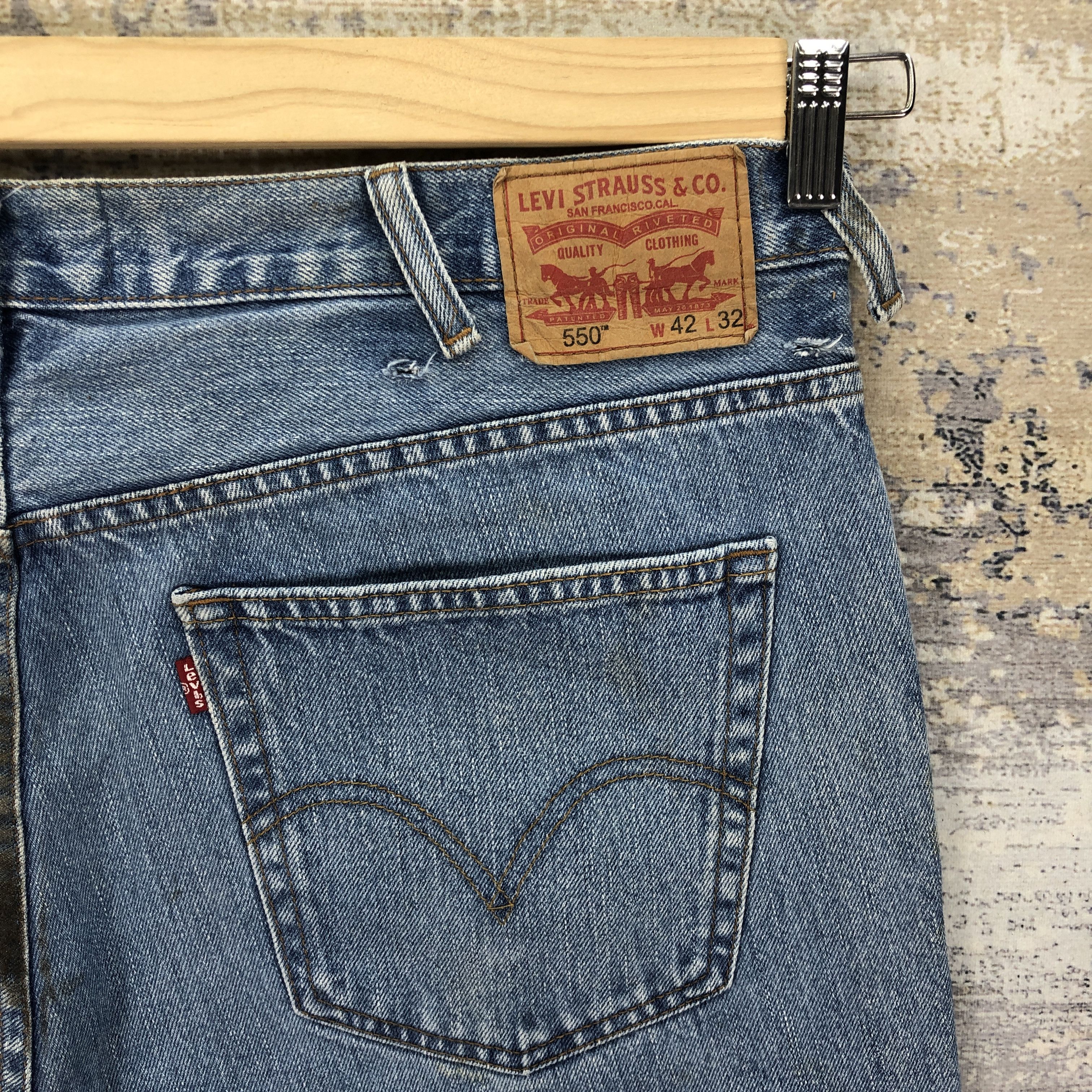 Levi's Vintage Y2K Levis Light Wash Jeans Dirty Levi's Faded Denim Size US 40 / EU 56 - 6 Thumbnail