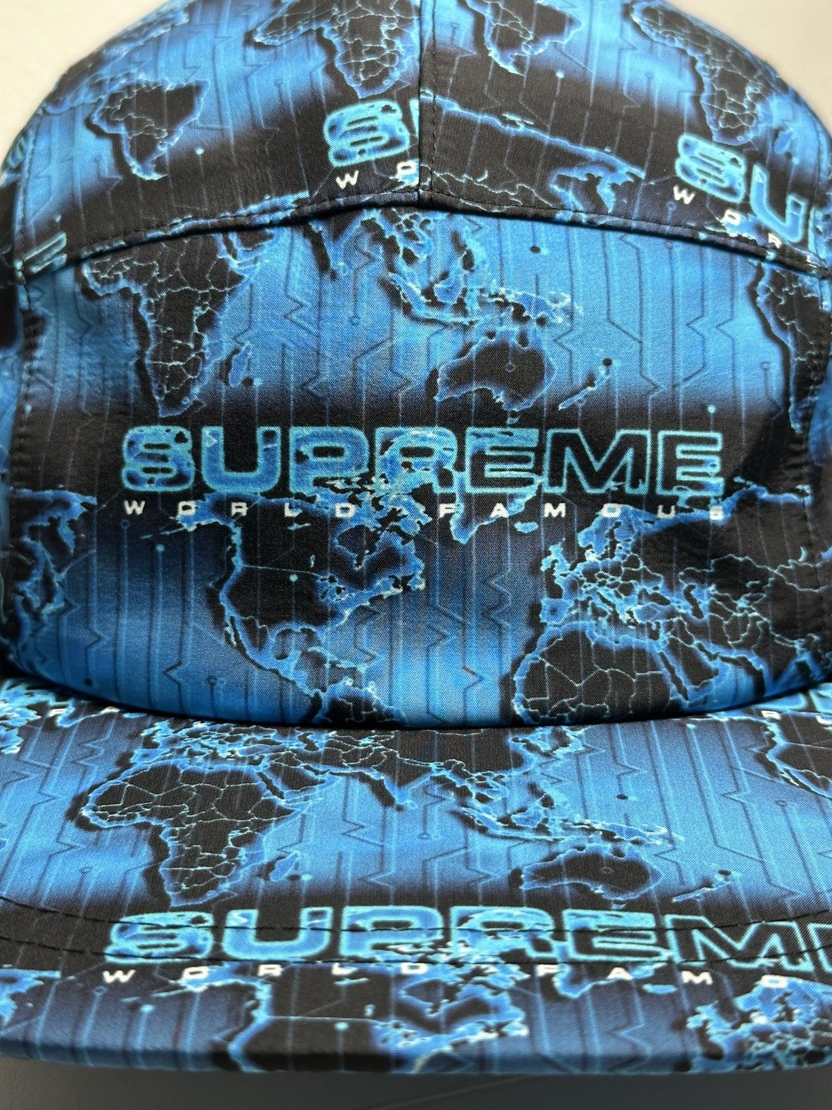 Supreme Supreme World Famous Taped Seam Camp Cap Hat Size ONE SIZE - 2 Thumbnail