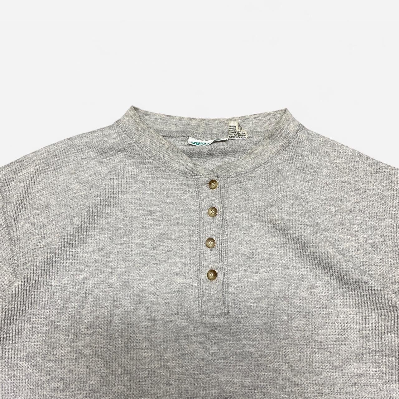 Other Vintage 90s spring harbour grey waffle knit Longsleeve Size US M / EU 48-50 / 2 - 2 Thumbnail