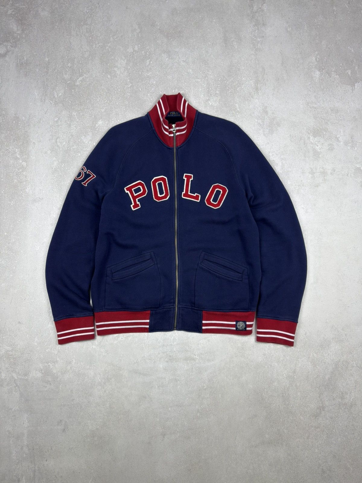 Polo Ralph Lauren Polo Ralph Lauren Track Jacket Big Logo Sweatshirt Full Zip Size US L / EU 52-54 / 3 - 1 Thumbnail
