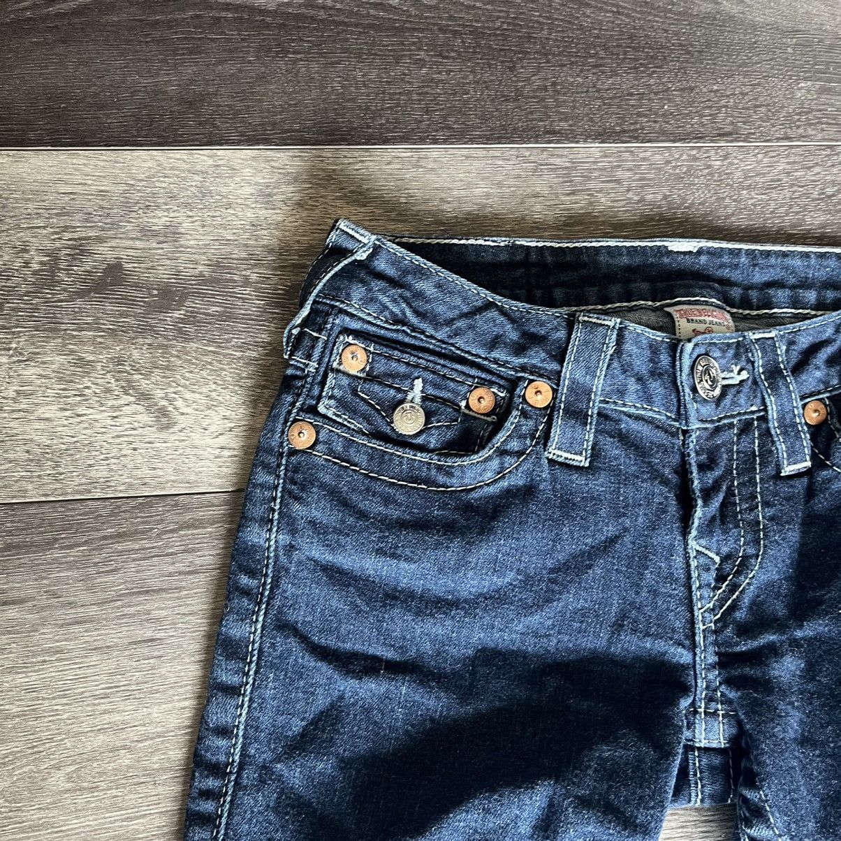 True Religion Vintage True Religion Studded Logo Low Rise Straight Jeans Size 25" / US 0 / IT 36 - 6 Thumbnail