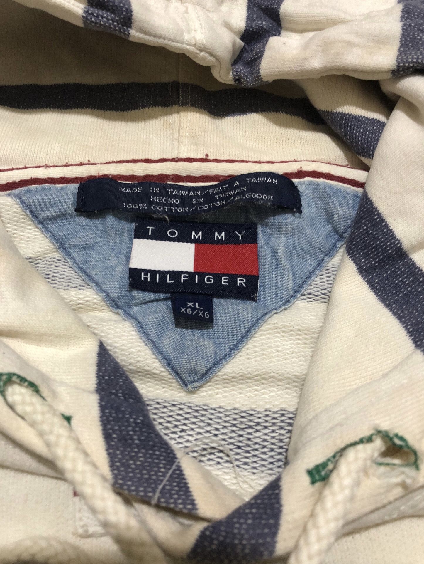Tommy Hilfiger 🔥Vintage TOMMY HILFIGER Pullover Hoodie Nautical Patch Size US XL / EU 56 / 4 - 8 Thumbnail