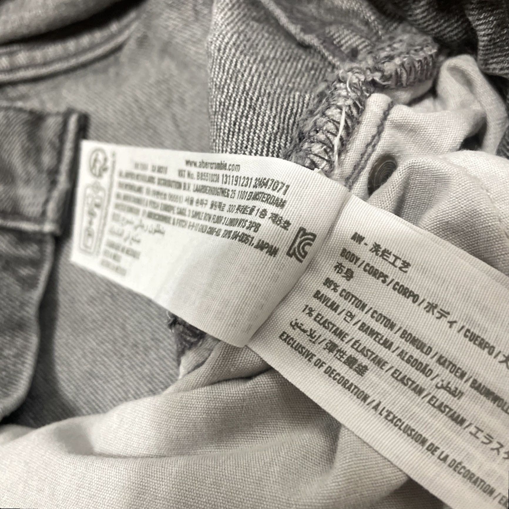 Abercrombie & Fitch Abercrombie & Fitch Jeans A&F Vintage Stretch Loose Gray Black Denim 28x28 90's Straight Jeans Mens Regular 5-Pocket Theme Vintage Streetwear Size US 28 / EU 44 - 7 Thumbnail