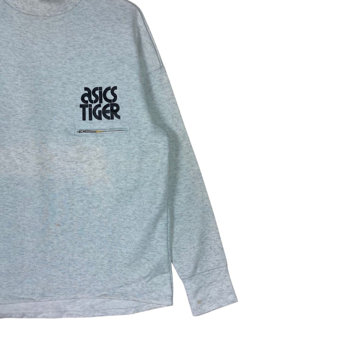 Asics Vintage Asics Tiger Single Pocket Pullover Jumper Sweatshirt Size US M / EU 48-50 / 2 - 5 Thumbnail
