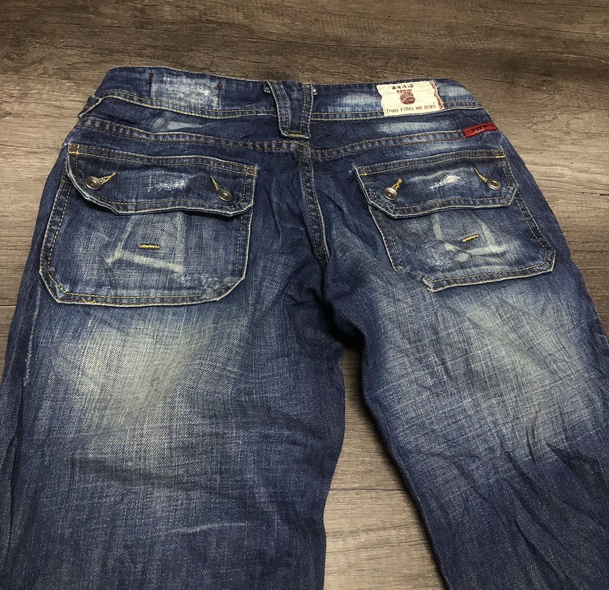 If Six Was Nine × Japanese Brand Trois Filles Jeans Bush Pants Design 3.F.I.J Denim Size 30" / US 8 / IT 44 - 14 Thumbnail