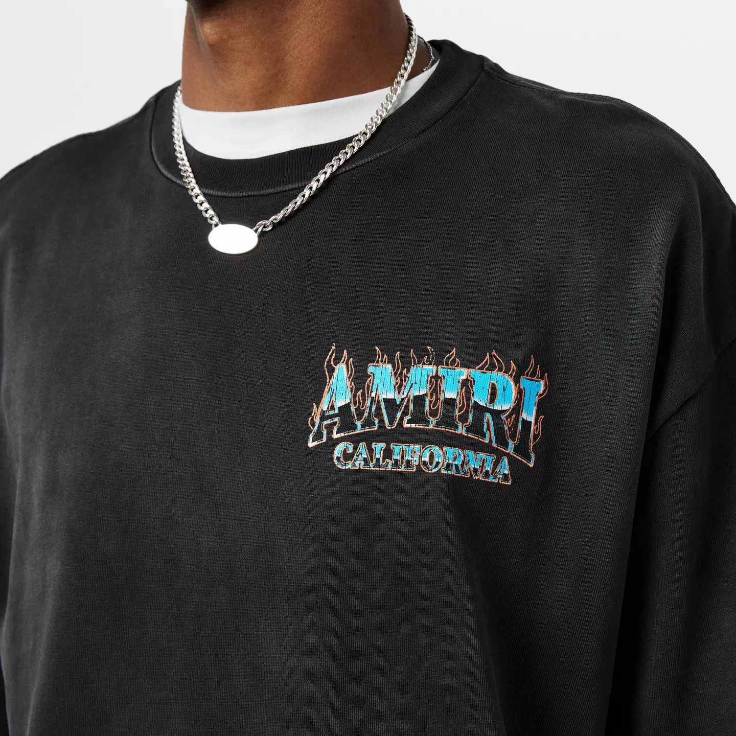Amiri o1g2r1mq0426 Oversized T-Shirt in Black Size US M / EU 48-50 / 2 - 6 Thumbnail