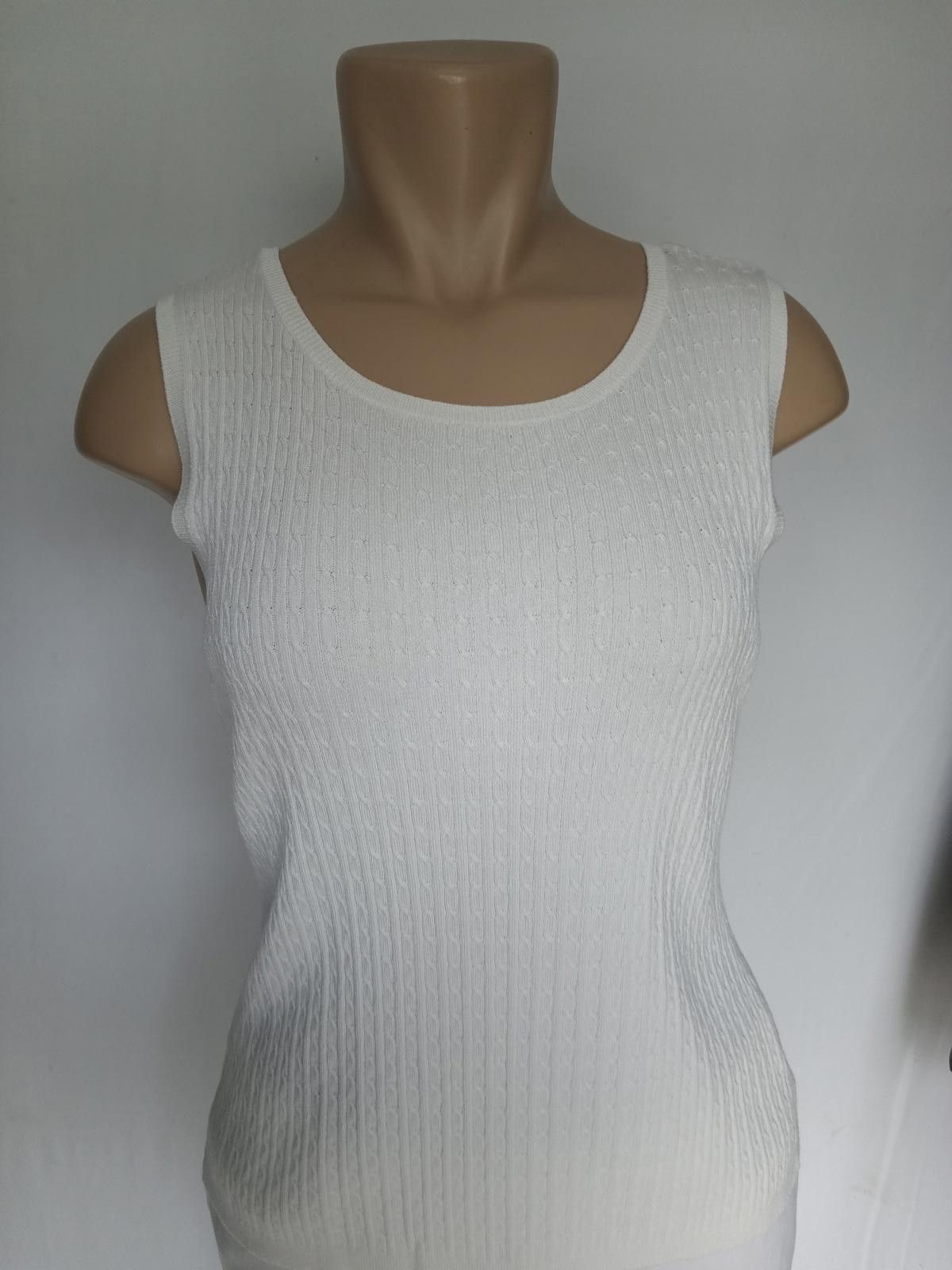 Charter Club Chic Charter Club White Ribbed Cardigan and Tank Set Size M / US 6-8 / IT 42-44 - 4 Thumbnail