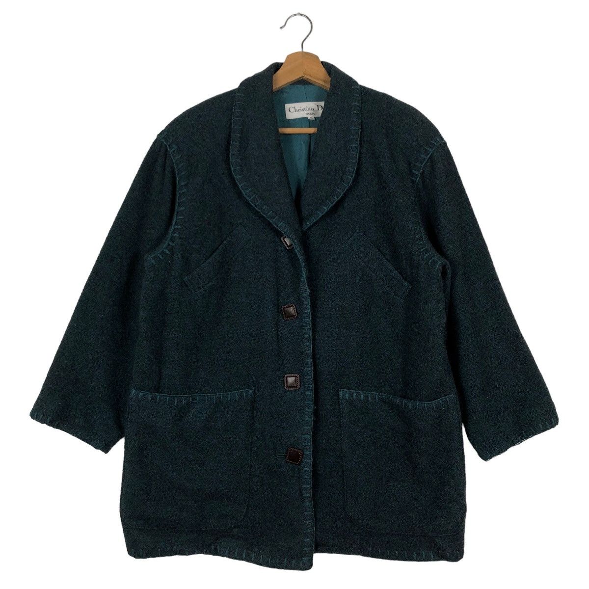 Christian Dior Monsieur 🔥Dark Green - Wool Jacket Christian Dior Sports Oversized Size US M / EU 48-50 / 2 - 1 Thumbnail