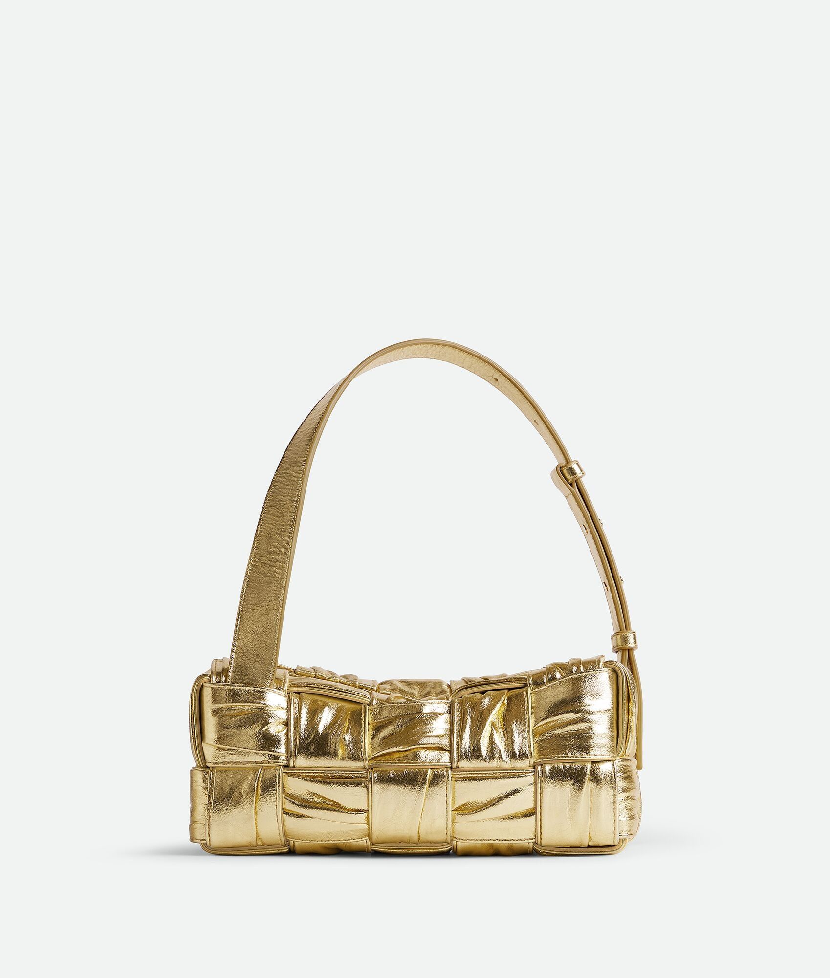 Bottega Veneta o1n1vont0625 Size: OS / Small Brick Cassette Bag in Gold Size ONE SIZE - 4 Thumbnail