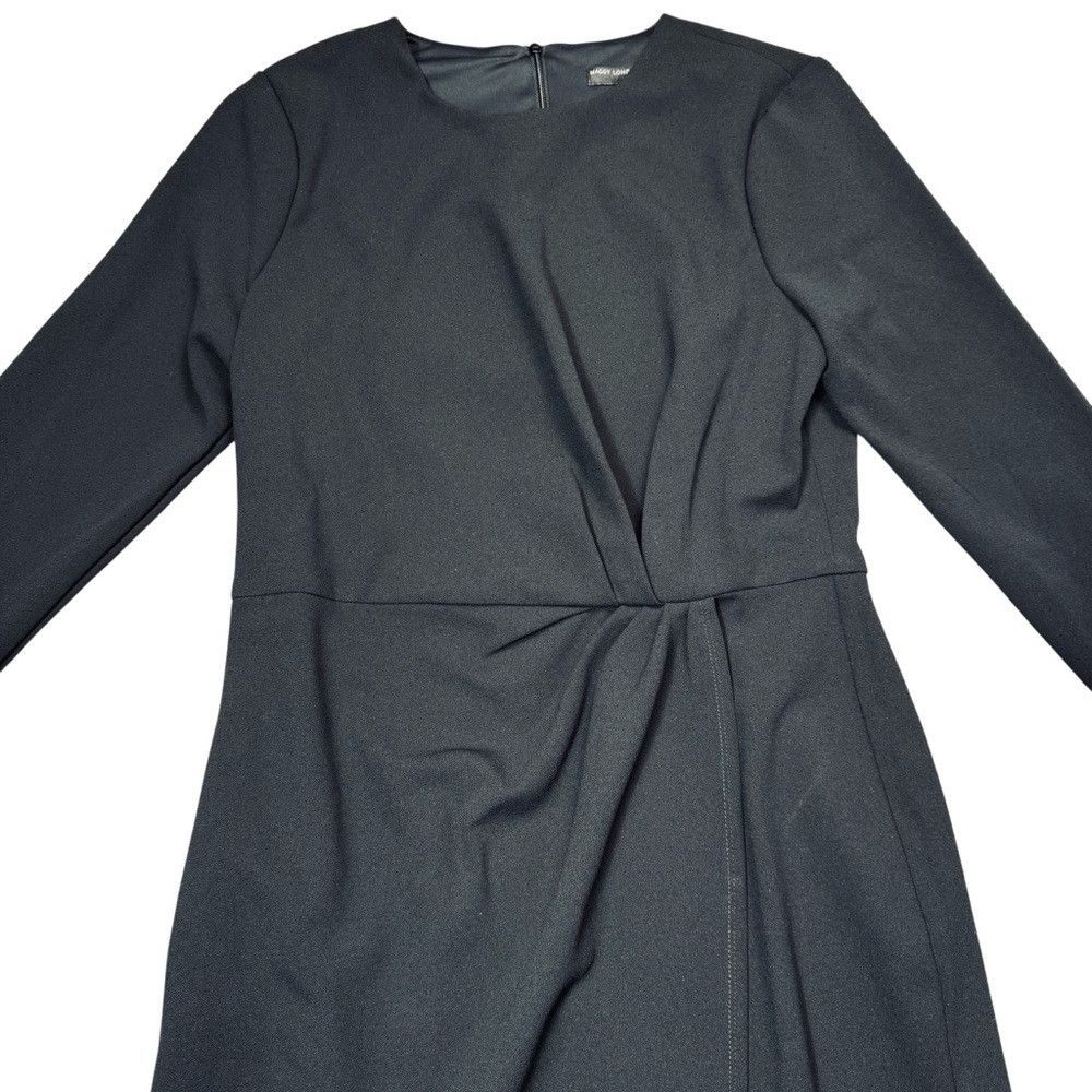 MAGGY LONDON NWT New Maggy London Long Sleeve Tulip Black Dress Size 10 Size L / US 10 / IT 46 - 3 Thumbnail