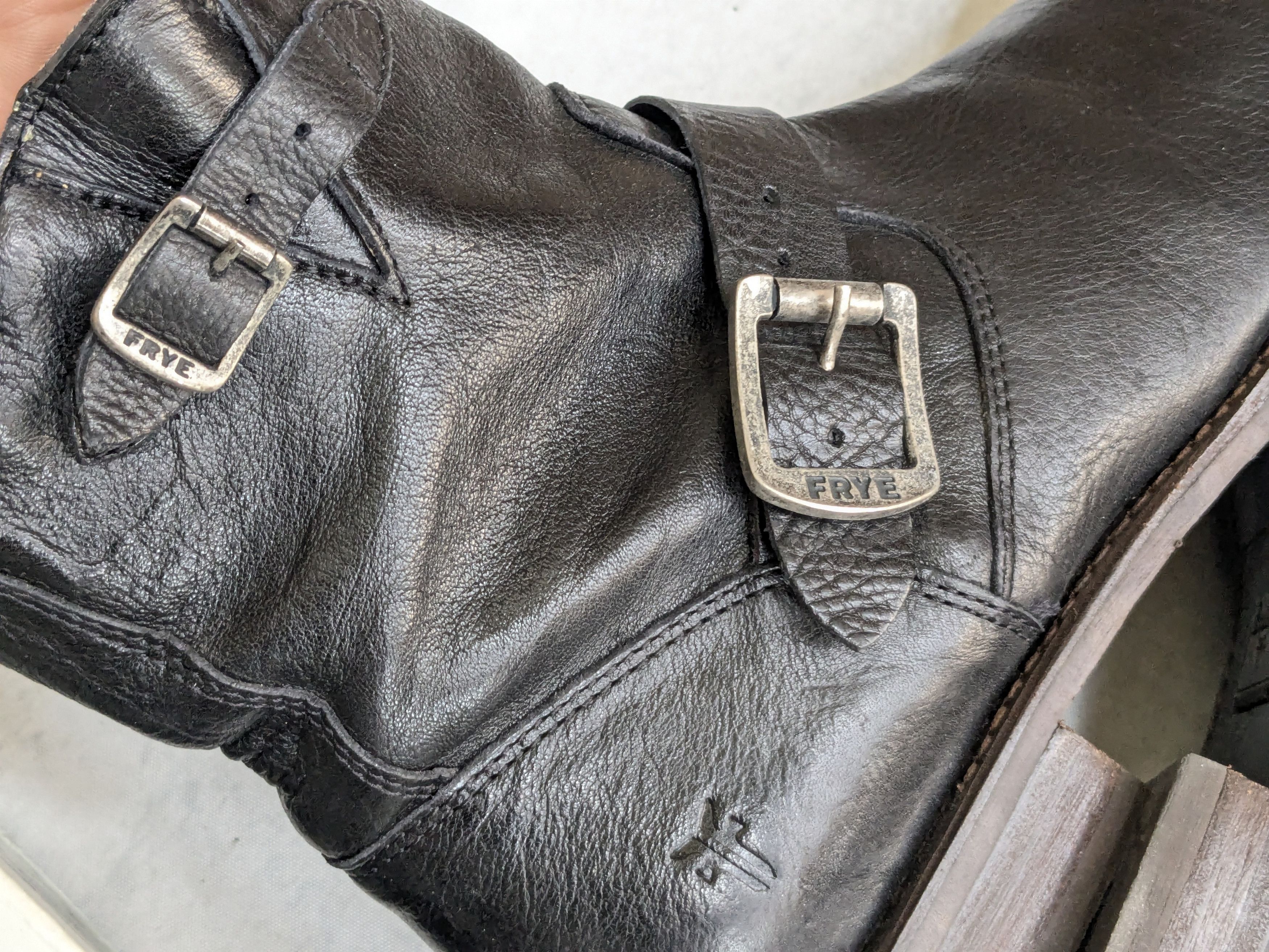 Frye Frye Engineer Boots Black Leather 8.5 Motorcycle Biker Size US 8.5 / EU 41-42 - 12 Thumbnail