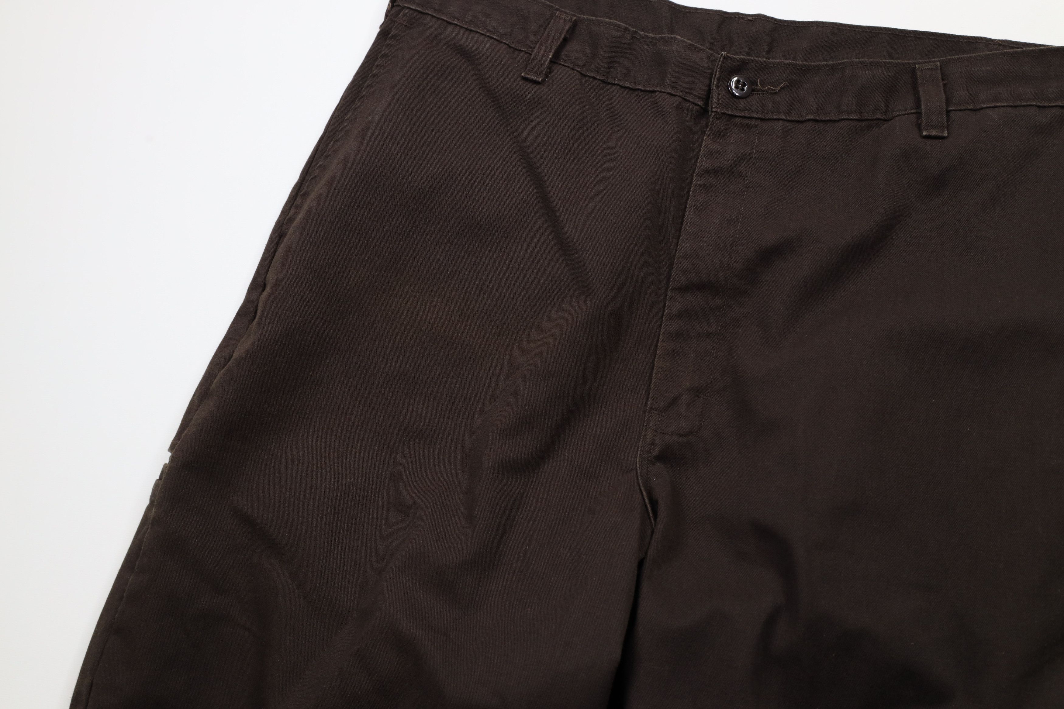 Dickies × Vintage Vintage Dickies Spell Out Double Knee Wide Leg Pants Brown Size 36" / US 14 / IT 50 - 6 Thumbnail