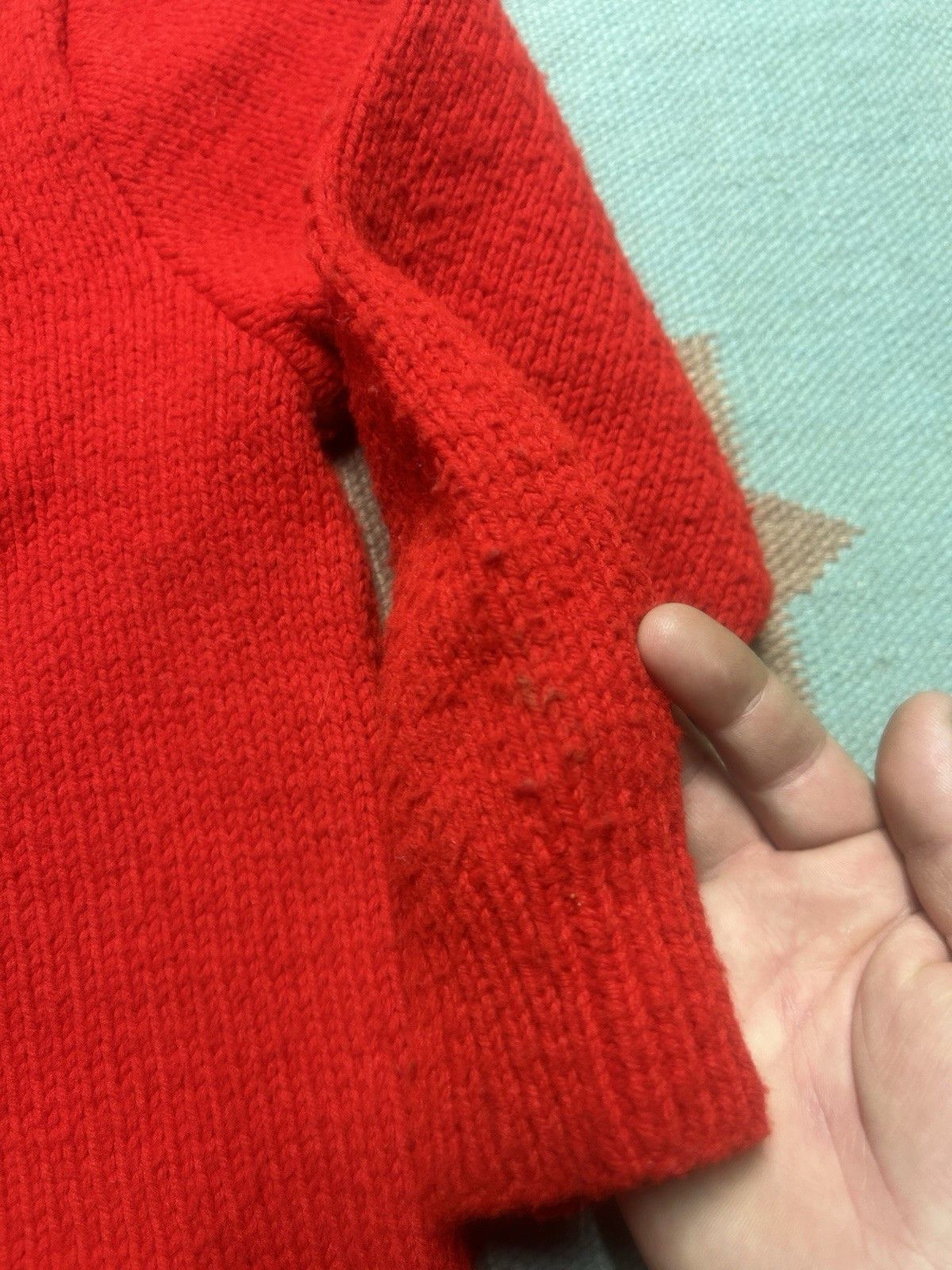 Vintage Vtg wool knit cardigan sweater metal buttons cropped medium Size M / US 6-8 / IT 42-44 - 8 Thumbnail