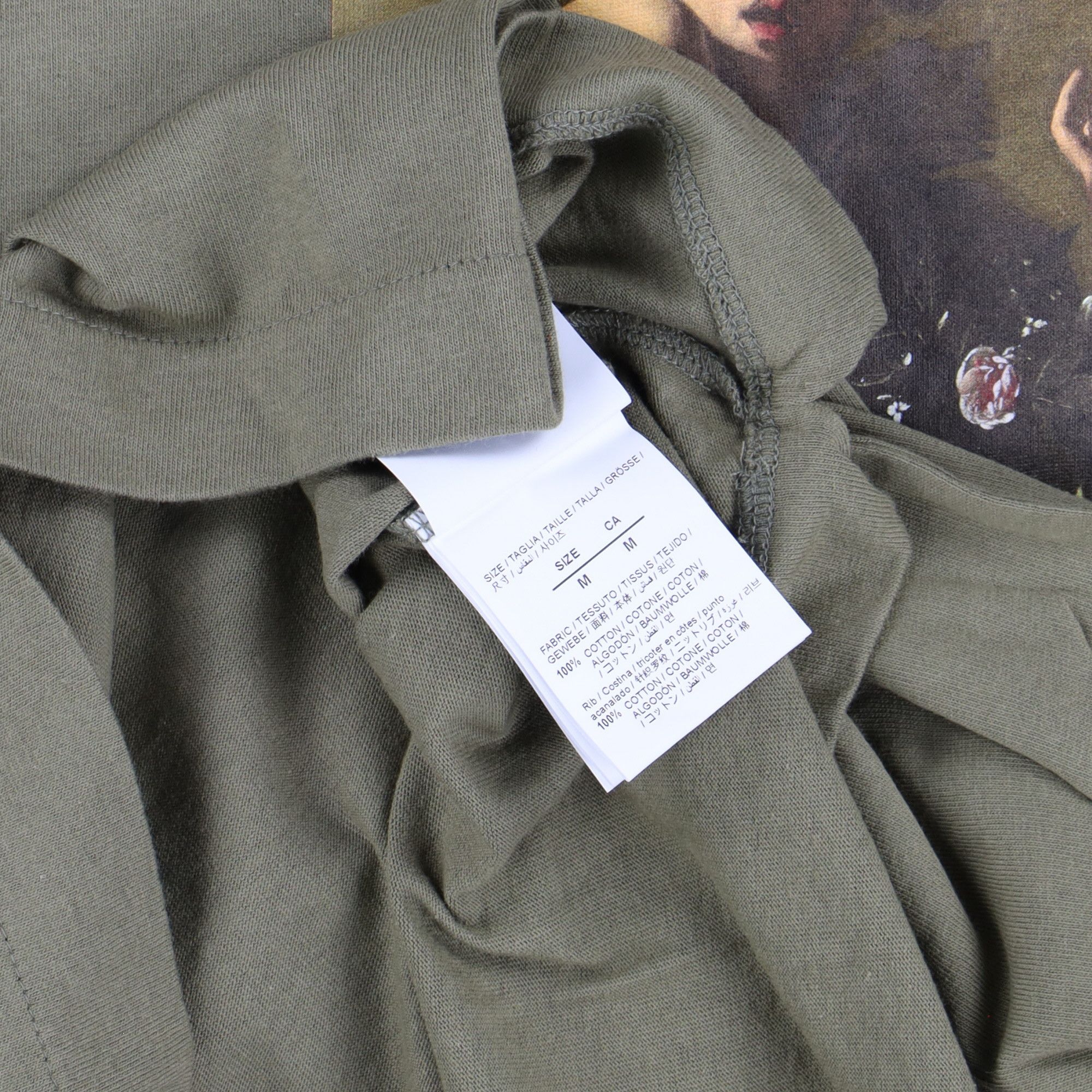 Off-White Green Caravaggio Boy Skate Oversized T-Shirt Size US M / EU 48-50 / 2 - 5 Thumbnail