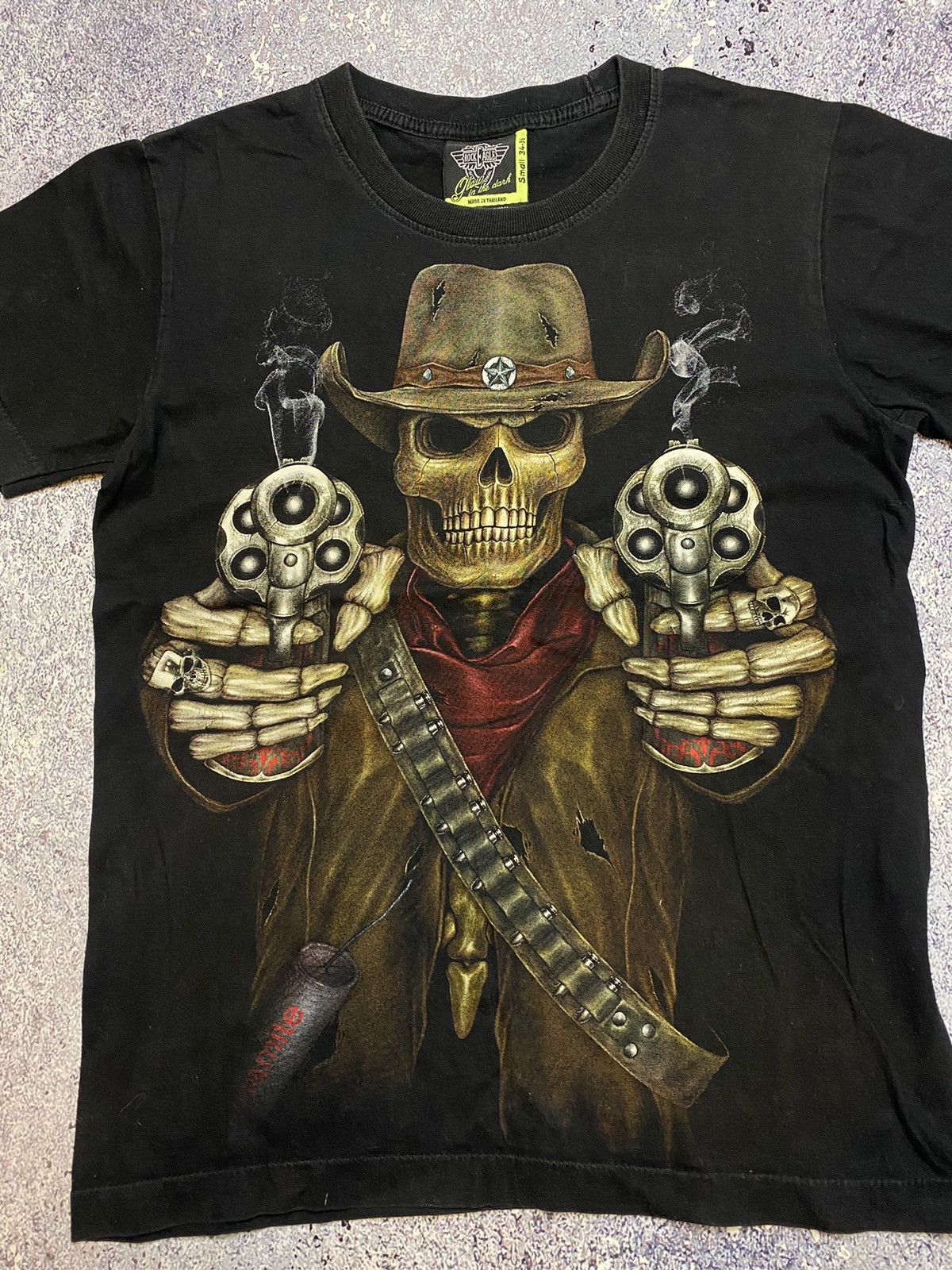 Band Tees × Vintage 💥VINTAGE ROCK EAGLE SKULL TEE Size US S / EU 44-46 / 1 - 4 Thumbnail