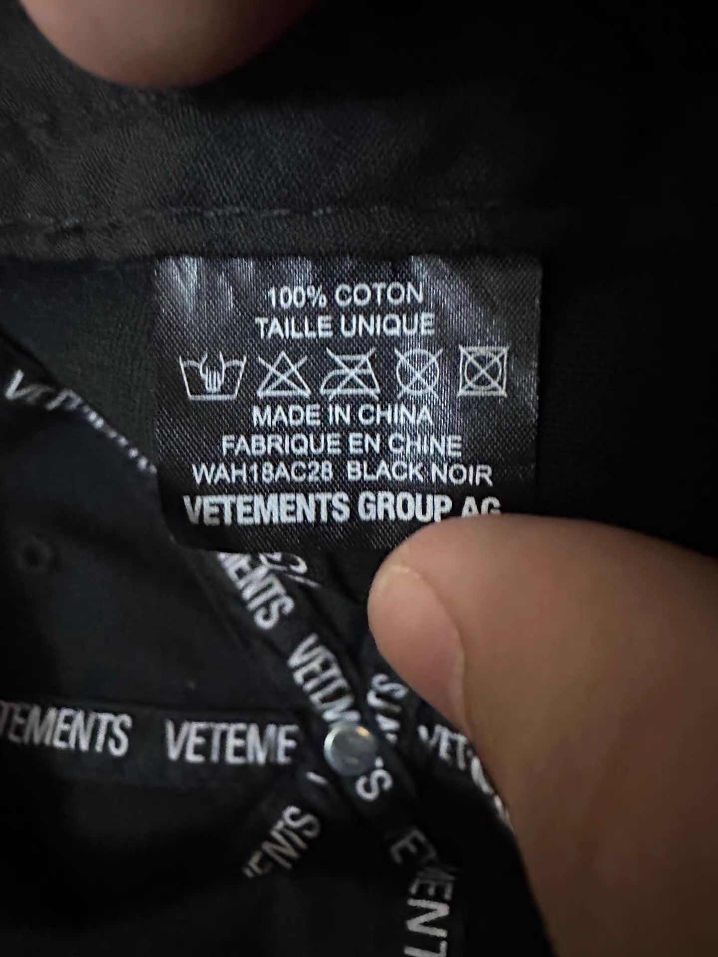 Vetements Vetements Text Logo Cap Size ONE SIZE - 6 Thumbnail