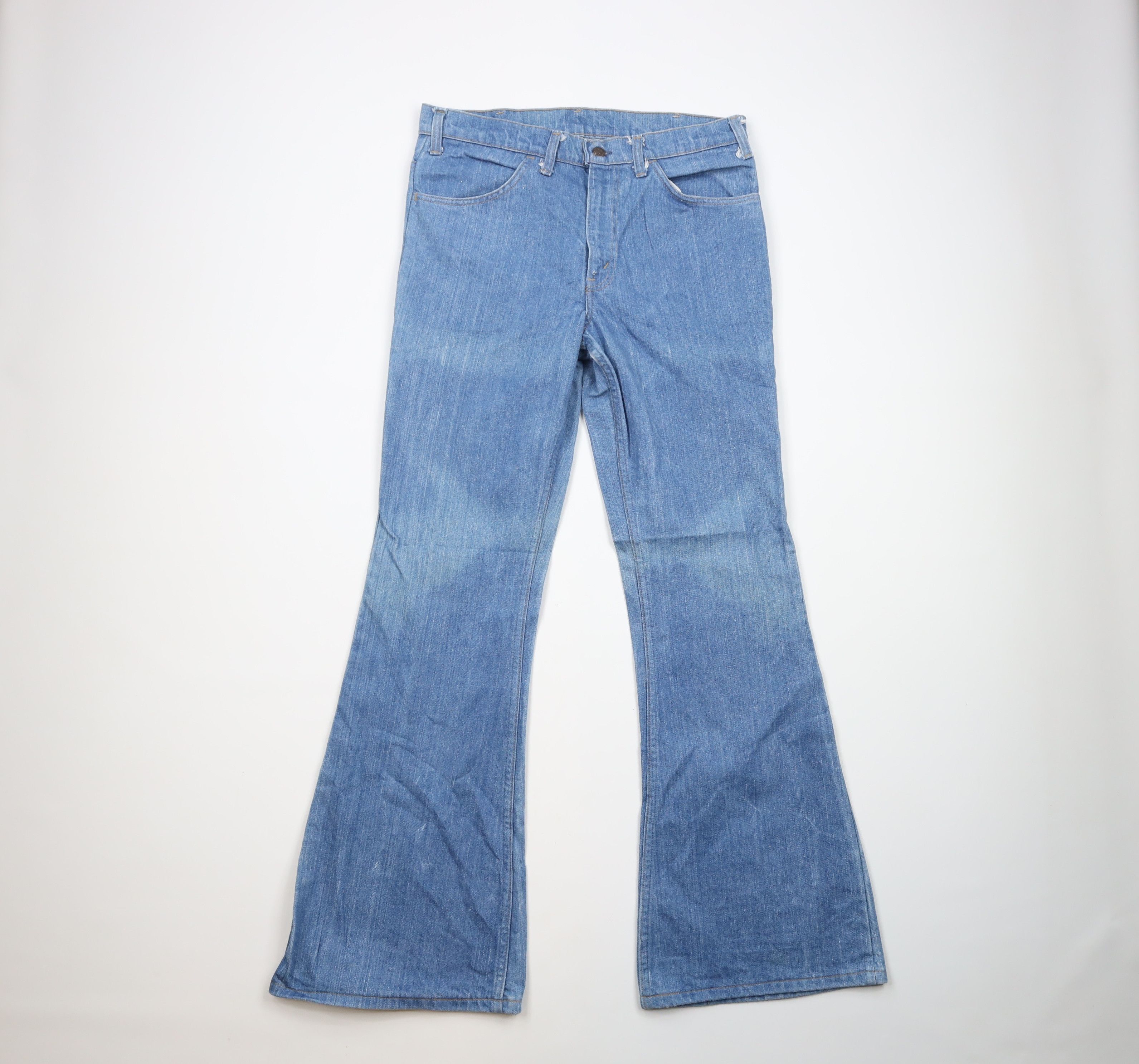 image of 70's Levis Flared Bell Bottoms Denim Jeans Blue Usa, Men's (Size 32)