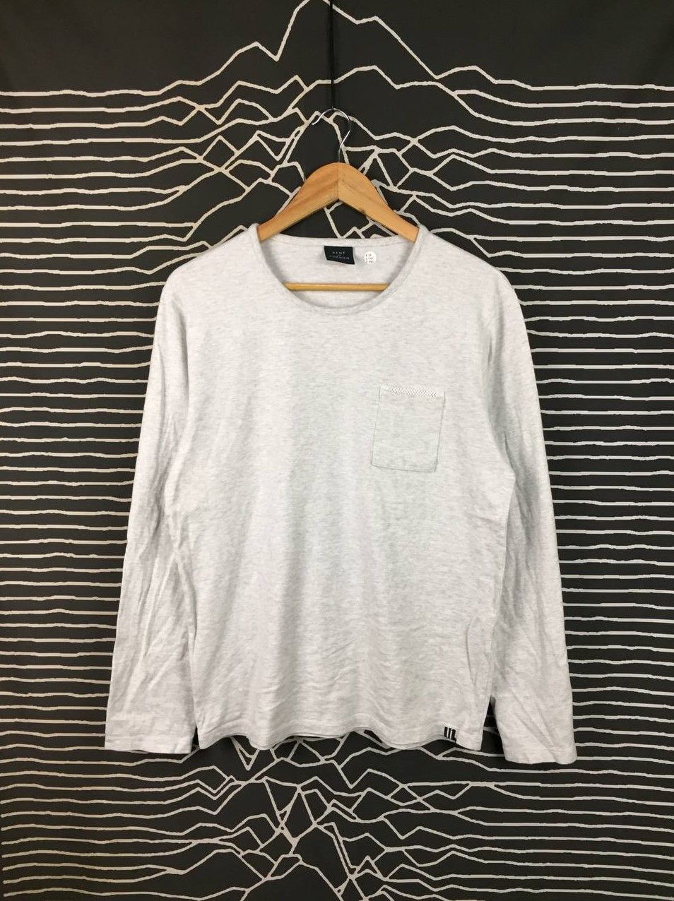 Kent & Curwen Kent & Curwen Heather Grey Long Sleeve Pocket Tee Size US M / EU 48-50 / 2 - 2 Thumbnail