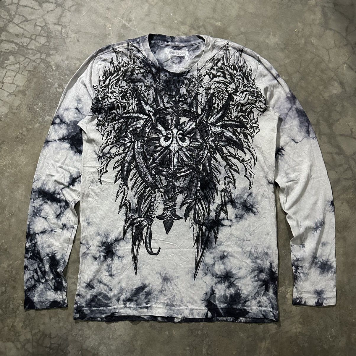 BUCKAROO BUCKAROO GOTHIC TRIBAL POEM LONGSLEEVE Size US XL / EU 56 / 4 - 1 Thumbnail