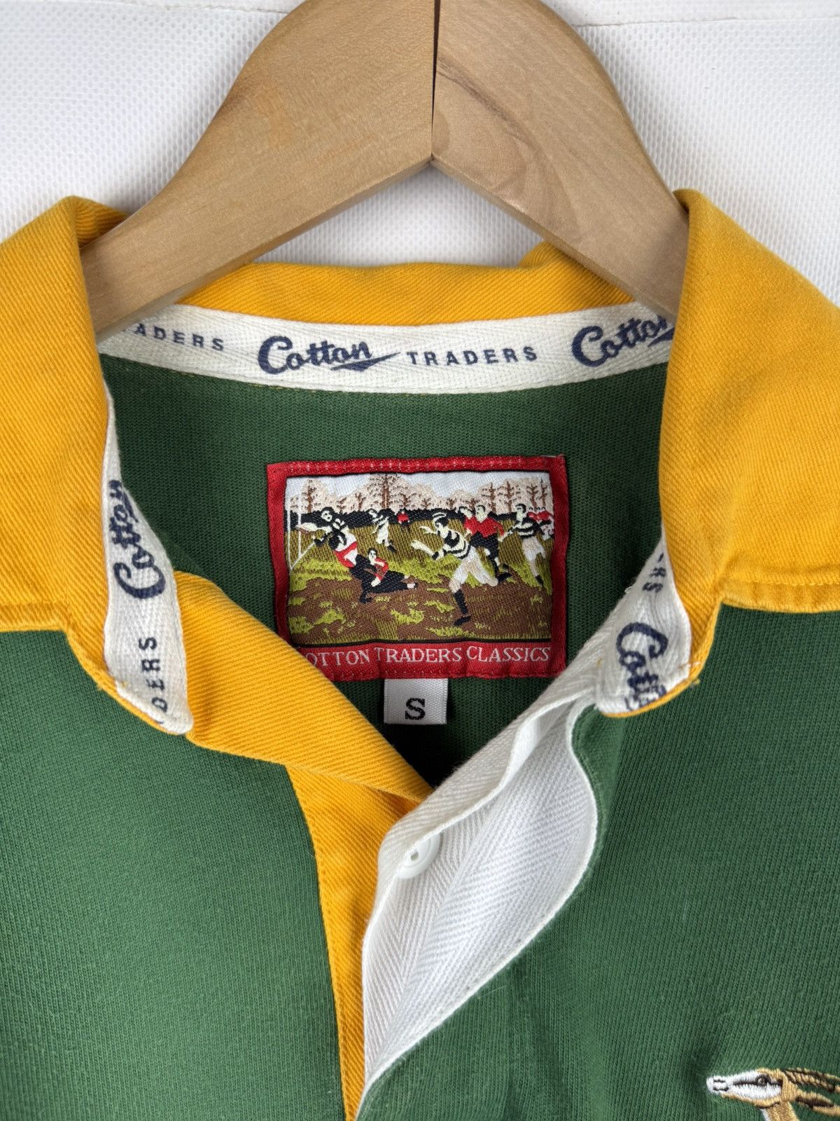 Cotton Traders VTG South Africa Rugby Union Long Sleeve Rugby Shirt Jersey Size US S / EU 44-46 / 1 - 12 Thumbnail