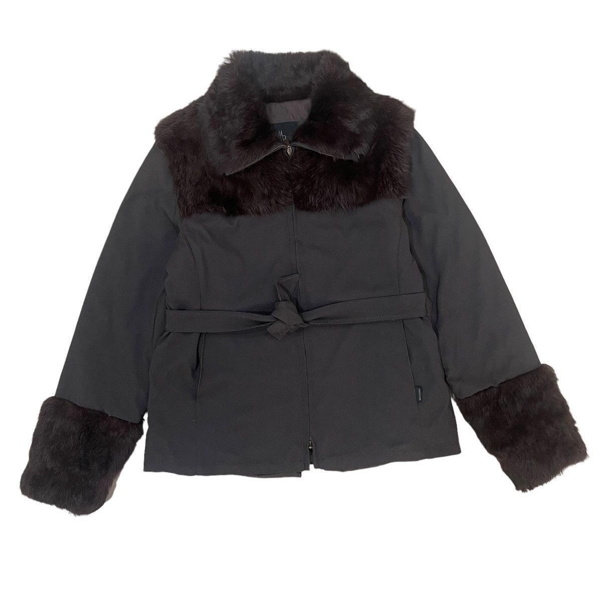 Moncler 🔥Moncler Down Faux Fur Collar Sleeve Zipper Jacket Size M / US 6-8 / IT 42-44 - 3 Thumbnail