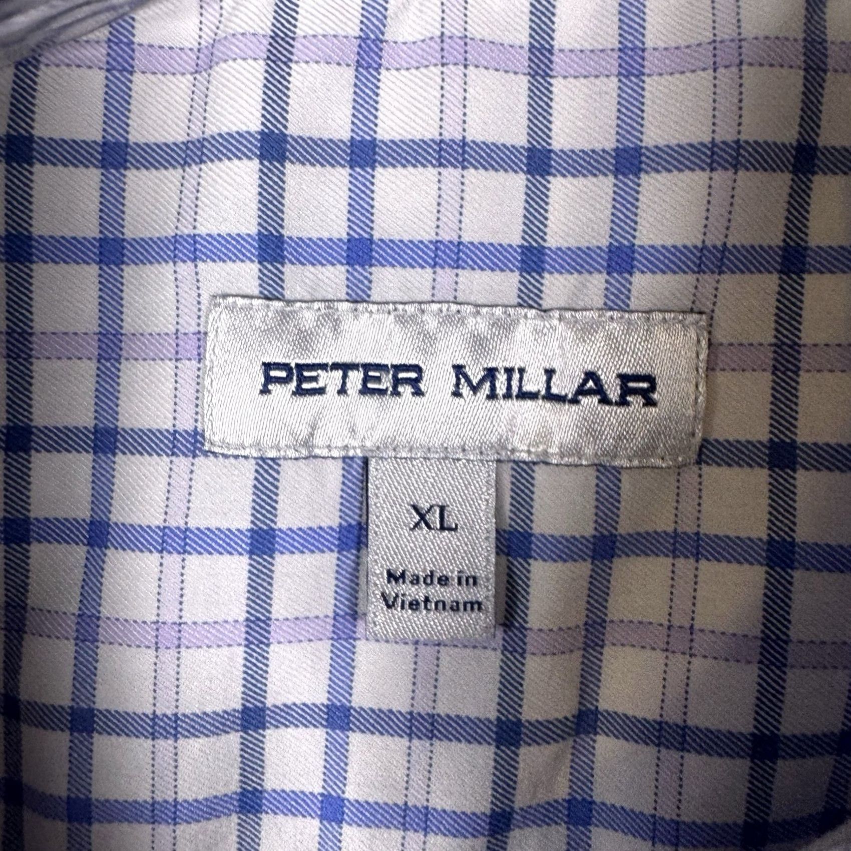 Peter Millar Peter Millar Crown Sport Shirt Men XL Noland Performance Windowpane Preppy Size US XL / EU 56 / 4 - 7 Thumbnail