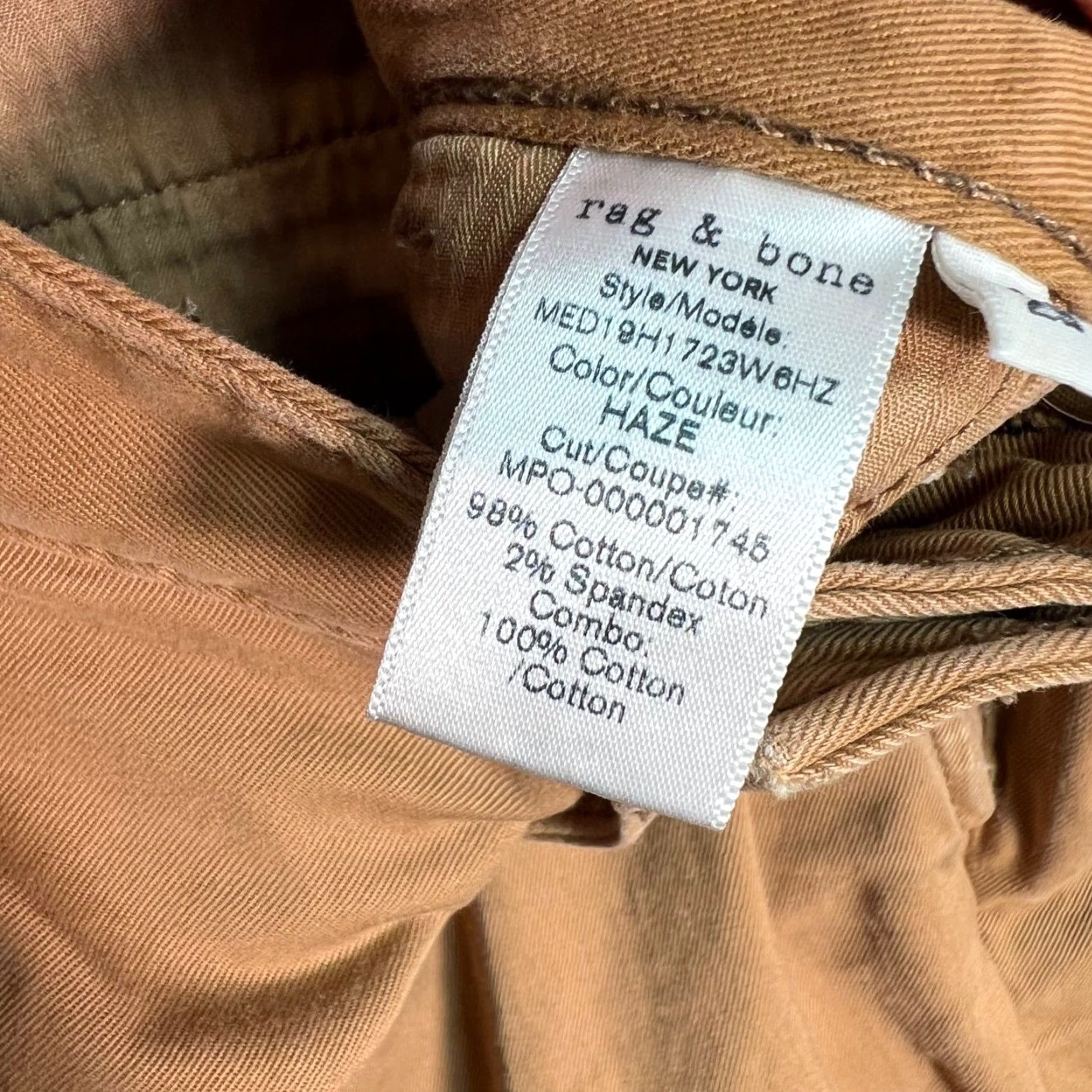 Rag & Bone Rag & Bone Men's Chino Pants - 29 Slim Tapered Beige Cotton Blend Flat Front Inseam 30 - Vintage? No - Preppy Casual Size US 29 - 5 Thumbnail