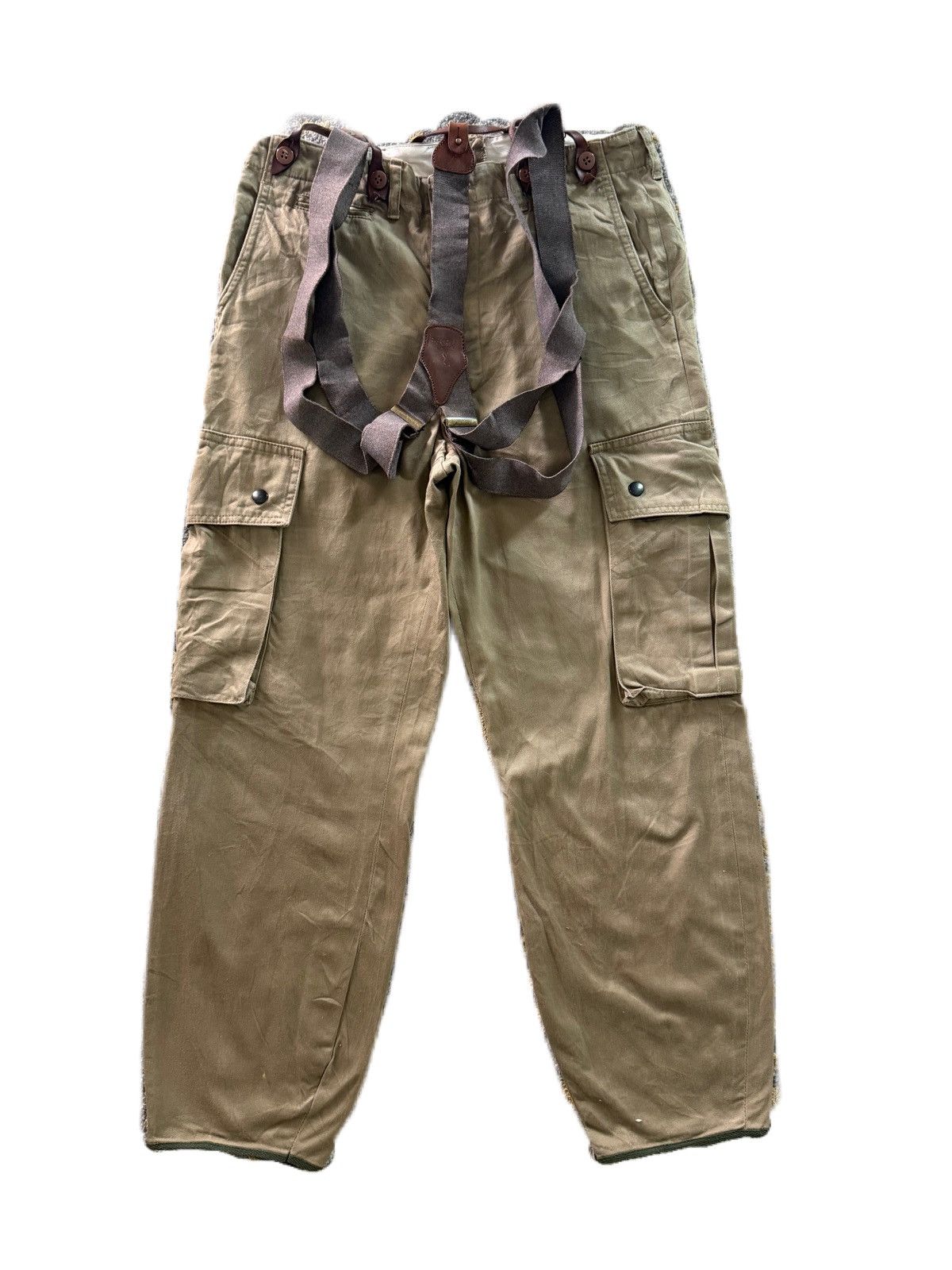 Buzz Rickson's CARGO PANTS WORKWEAR STYLE CASUAL PANTS WITH BRANCES KHAKI Size US 32 / EU 48 - 1 Thumbnail
