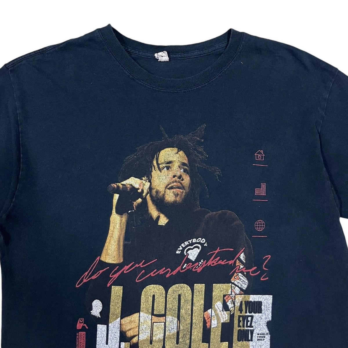 J. Cole × Rap Tees × Vintage J.cole rap tees t shirt Size US M / EU 48-50 / 2 - 4 Thumbnail