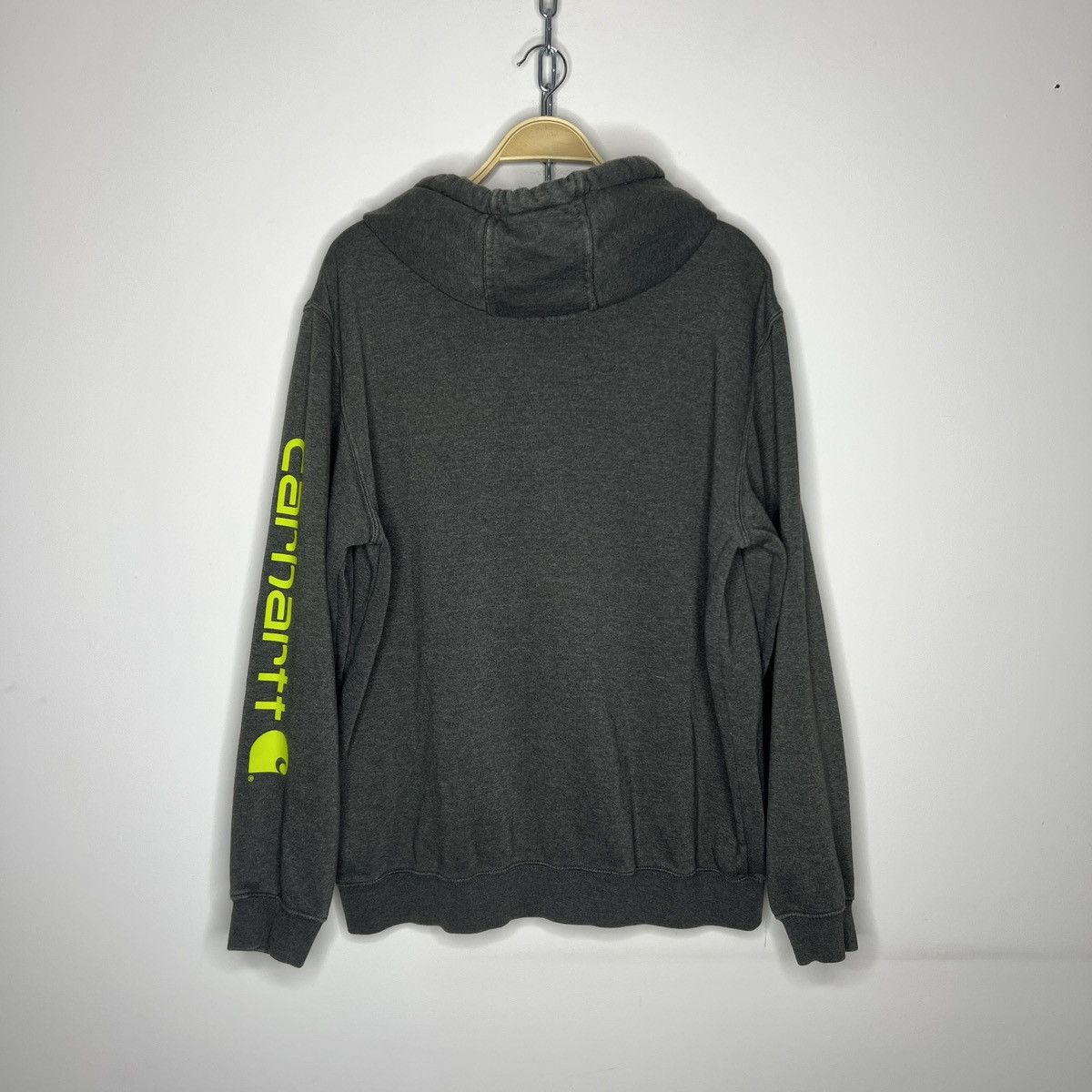 Carhartt × Carhartt Wip Carhartt WiP Hoodie Sweatshirt Hooded Grey Logo Y2K Size US L / EU 52-54 / 3 - 7 Thumbnail