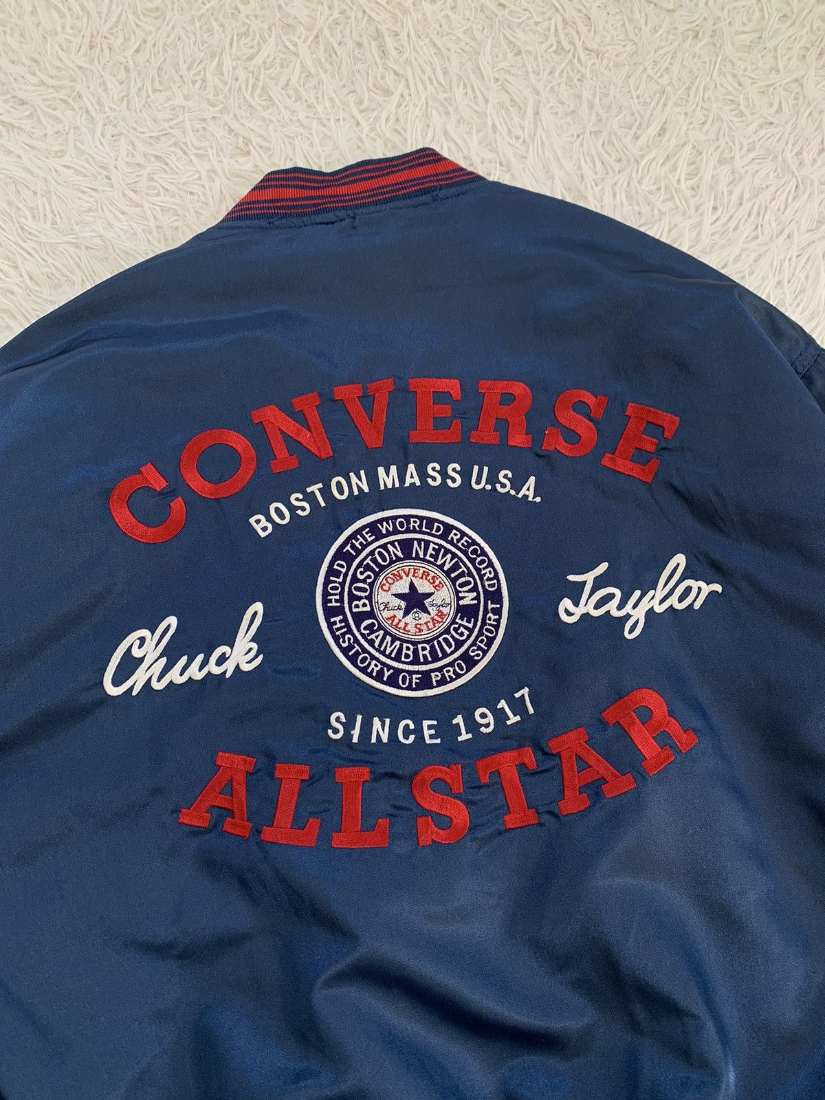 Converse Vintage Big Logo Converse Bomber Jacket Size US XL / EU 56 / 4 - 9 Thumbnail
