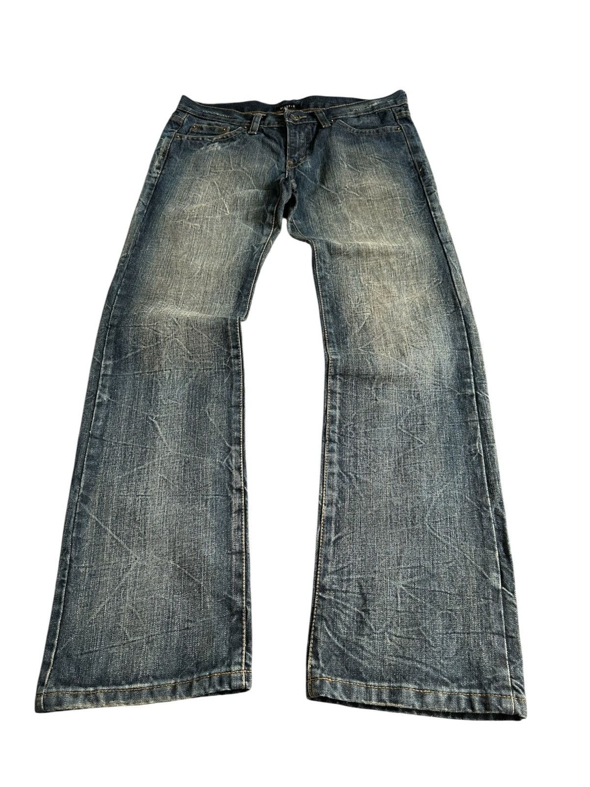 Japanese Brand 🔥Jrock / Vkei🔥 - K.U.I Co. Ltd mudmax denim jeans Size US 35 - 2 Thumbnail