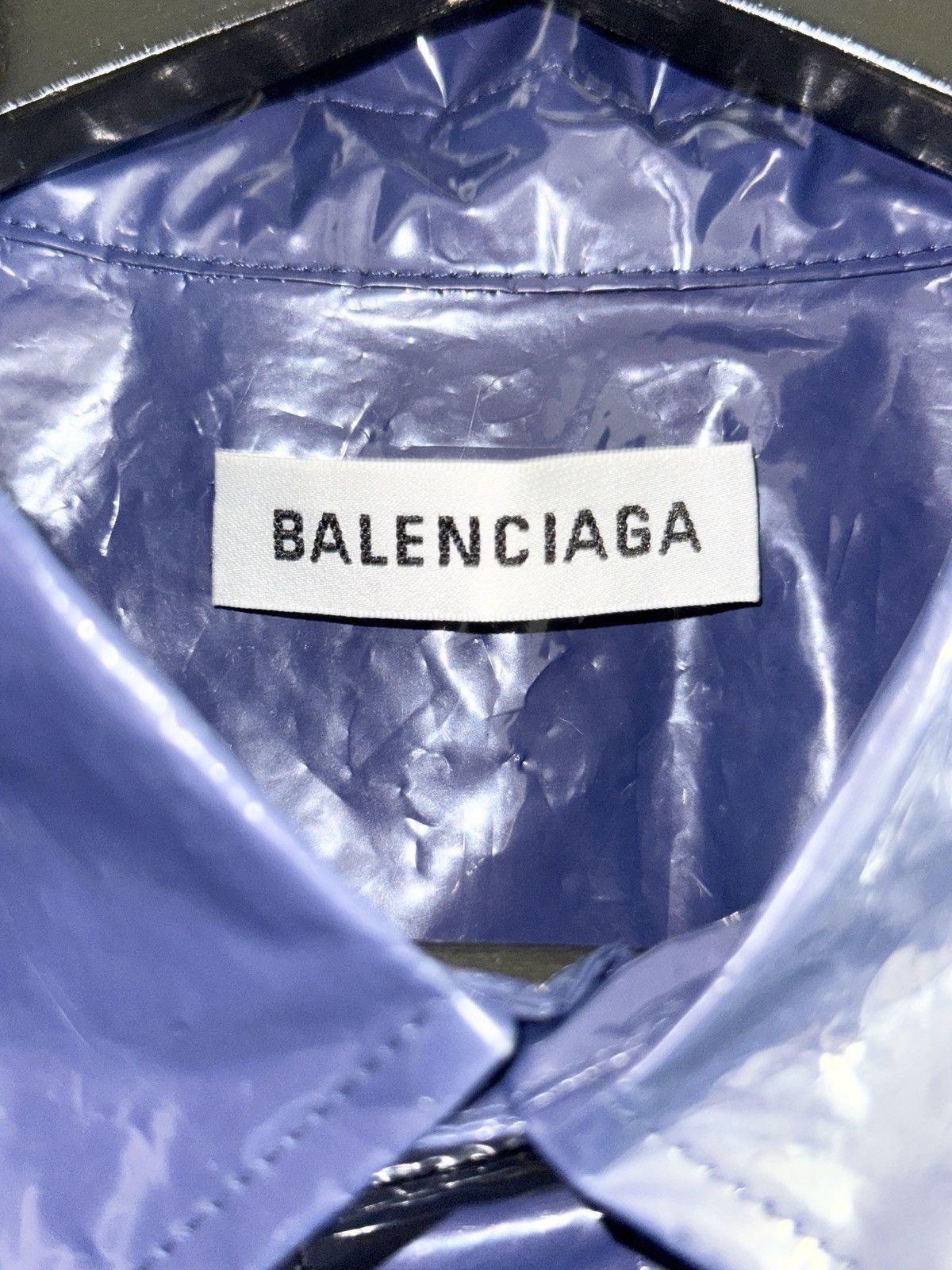 Balenciaga ARCHIVAL! Balenciaga SS18 Garbage Bag Shirt Size US L / EU 52-54 / 3 - 6 Thumbnail