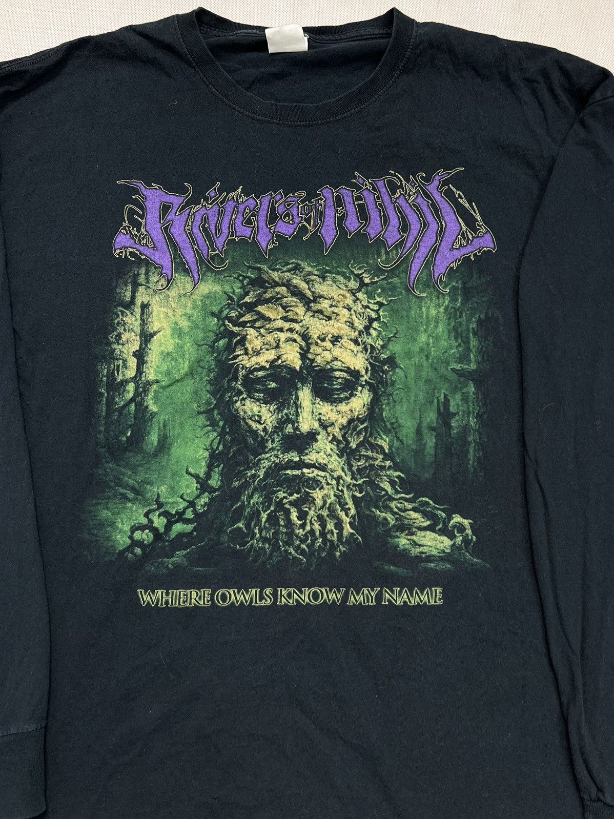 Vintage Longsleeve Rivers Of Nihil where owls know my name vintage Size US XL / EU 56 / 4 - 3 Thumbnail