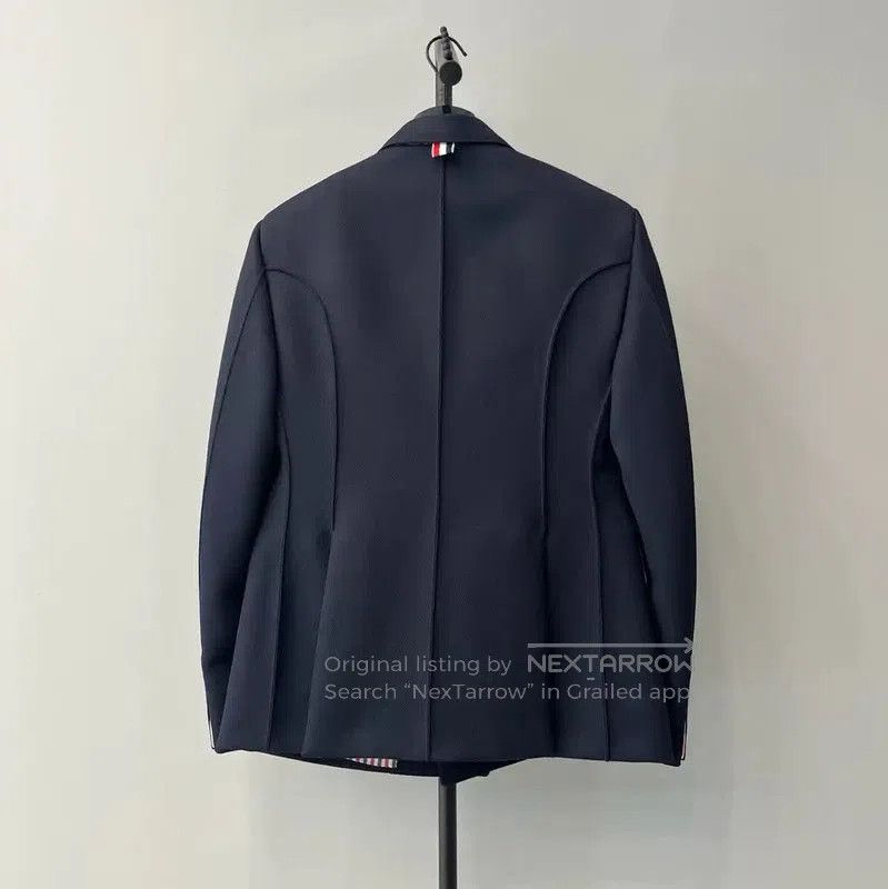 Thom Browne Thom Browne Blue Wool Women's Jacket . Size XS / US 0-2 / IT 36-38 - 2 Thumbnail