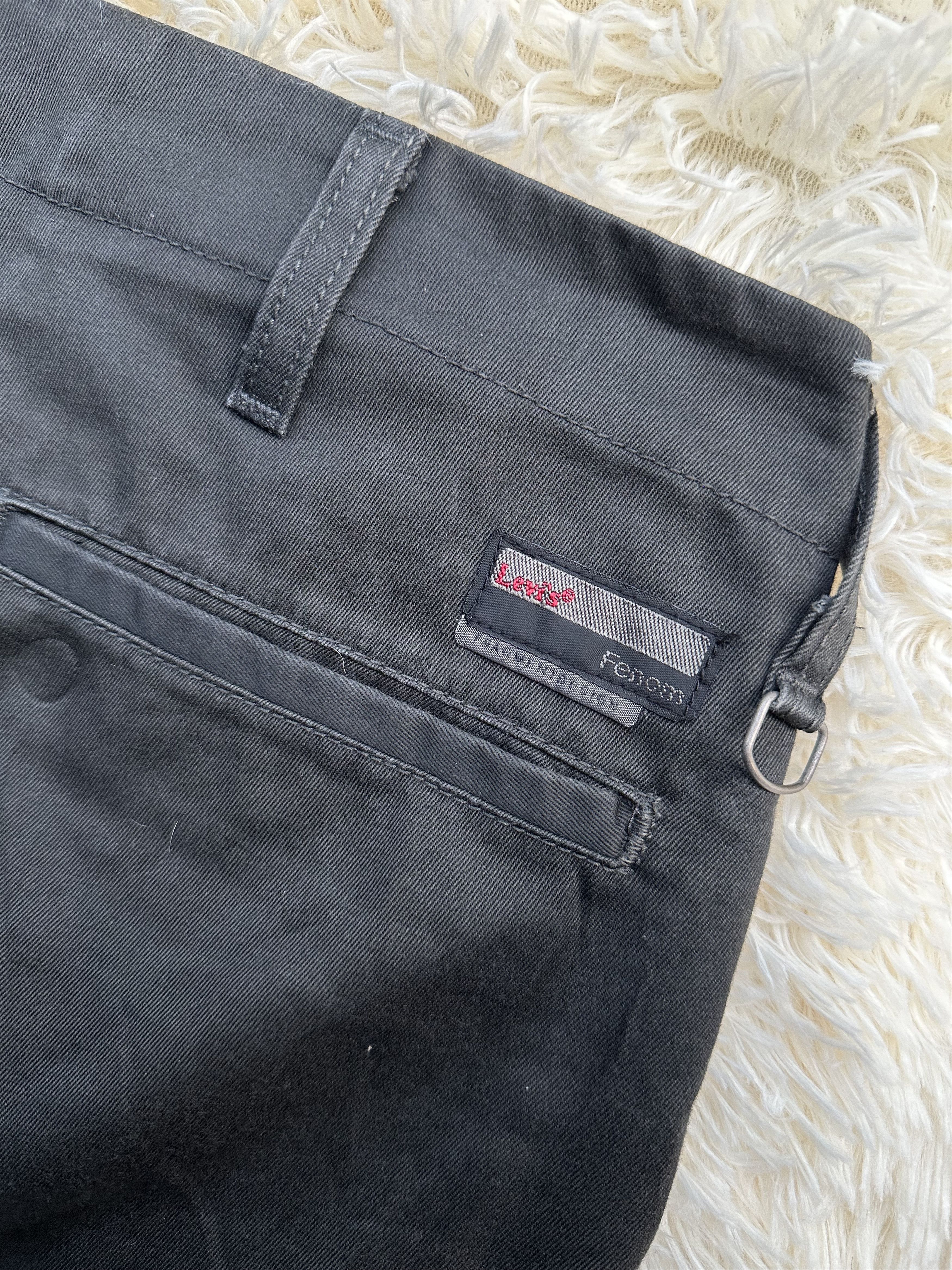 Fragment Design × Levi's Reconstructed Levi’s Fenom X Fragment Design Cropped Pant Size US 34 / EU 50 - 10 Thumbnail