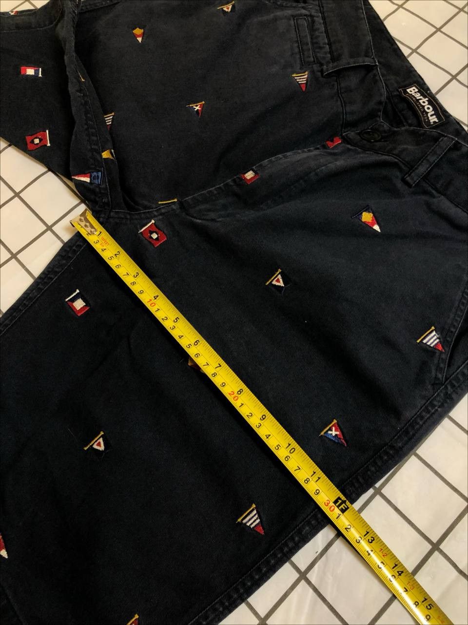 Barbour Barbour Stitched Flags Nautical Shorts Blue Navy Men Size US 32 / EU 48 - 4 Thumbnail