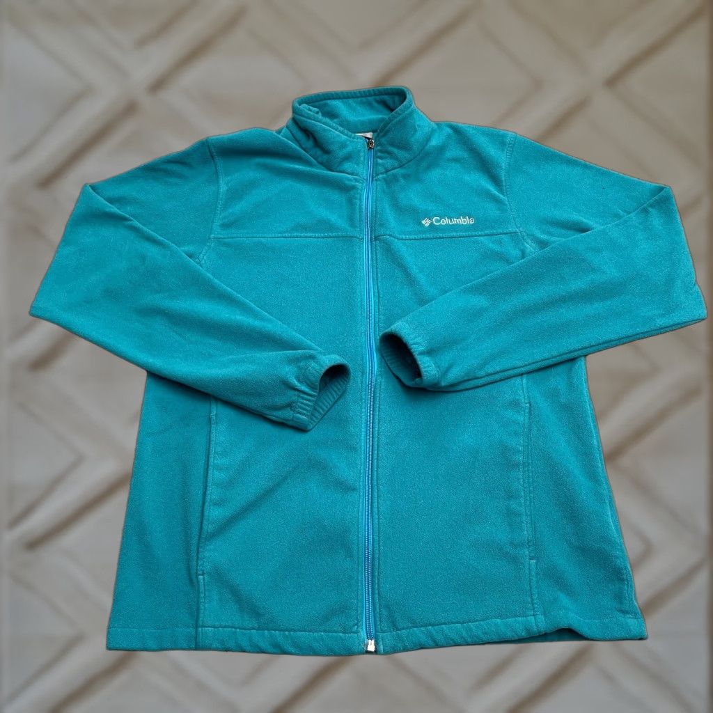 Vintage Columbia Klamath Range Fleece Jacket Mens Large Blue Full Zip Outdoor Hiking Size US L / EU 52-54 / 3 - 1 Thumbnail