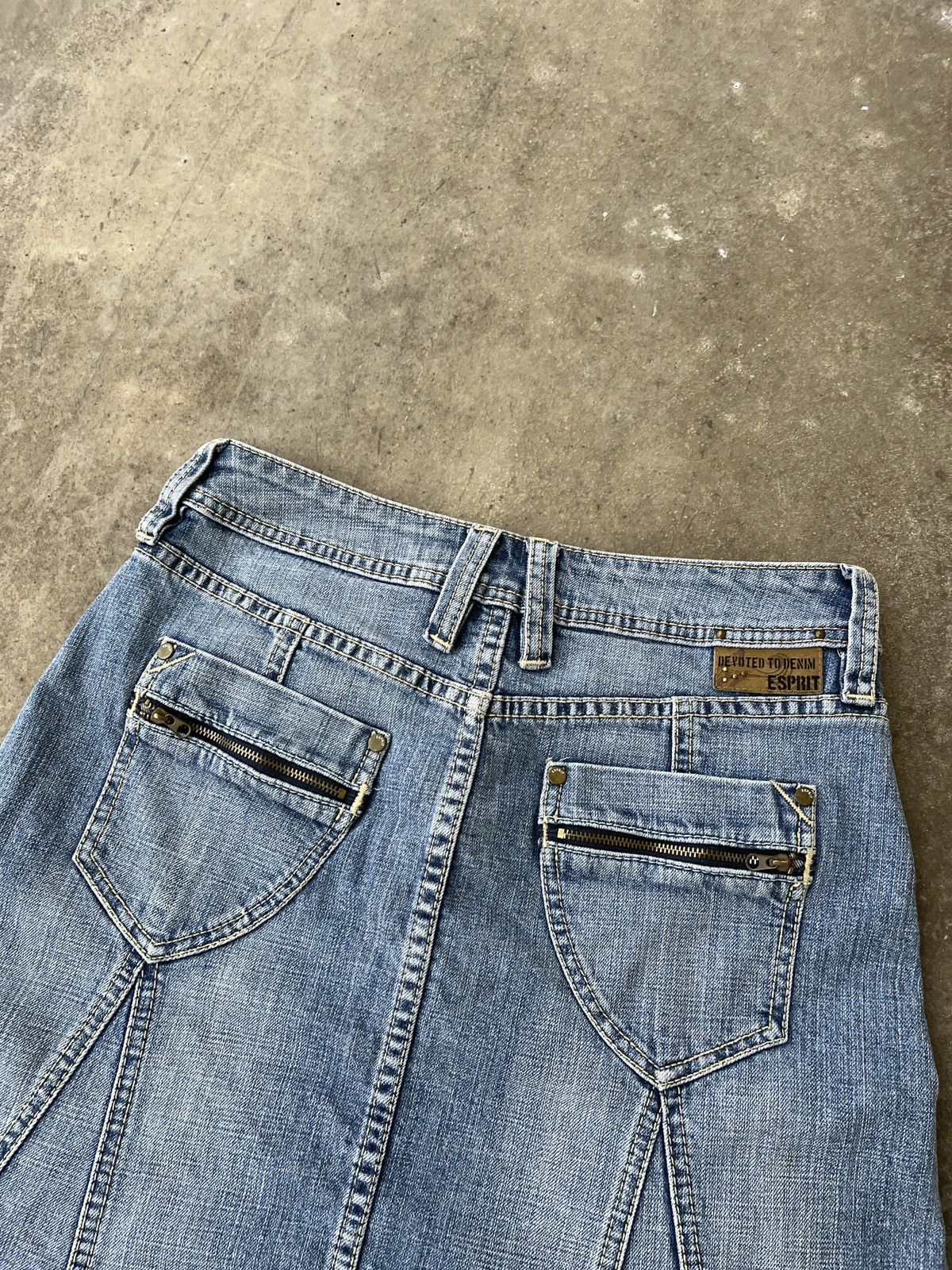 Vintage Vintage Denim y2k Mini Skirt Size 27" / US 4 / IT 40 - 8 Thumbnail