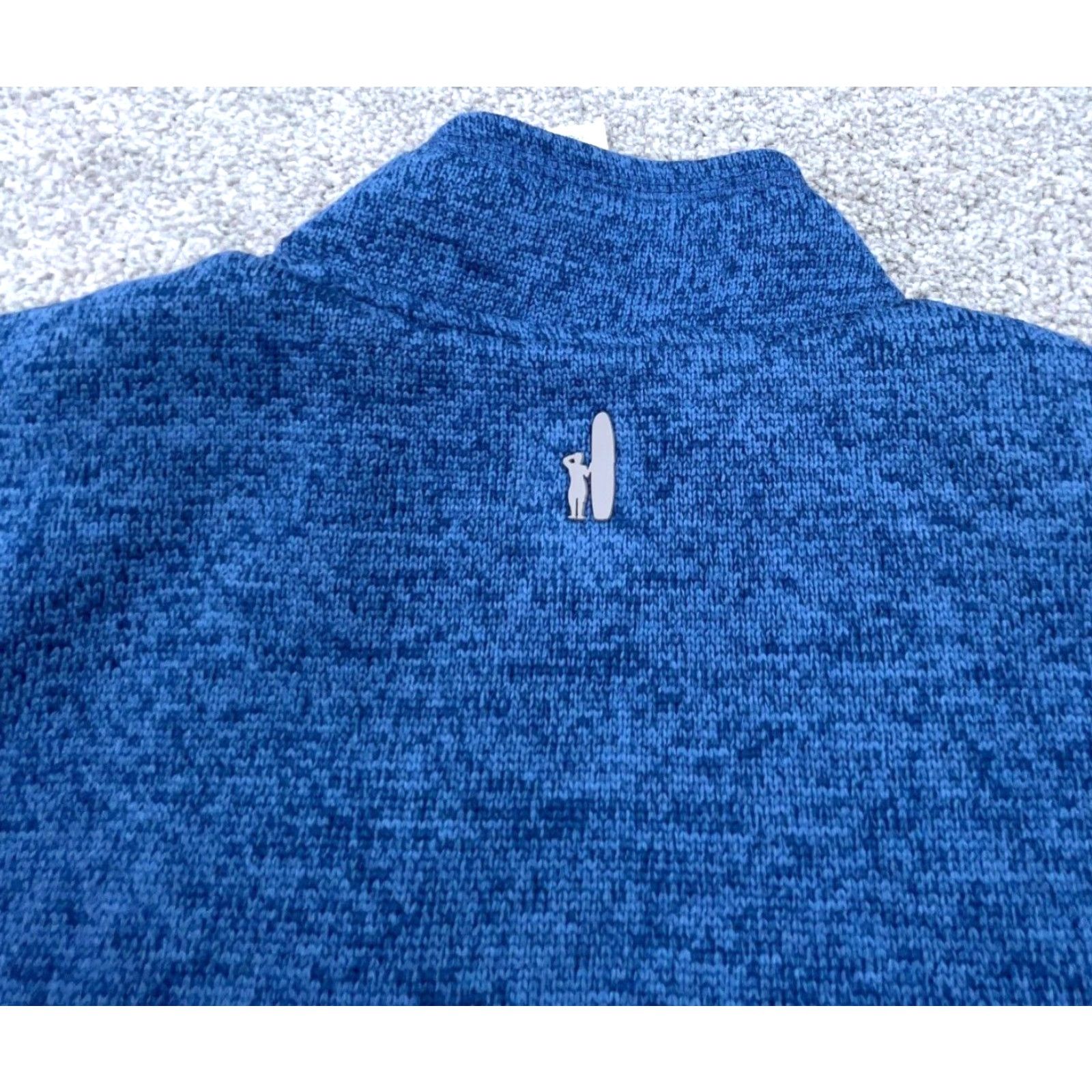 johnnie-O Johnnie O Vest Mens Small Blue Heather Indigo Fleece Adult Size US S / EU 44-46 / 1 - 5 Thumbnail