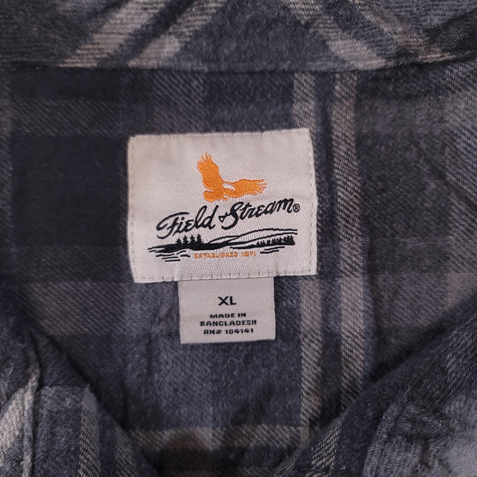 Field & Stream Field & Stream Tartan Flannel Shirt Mens Size XL Gray Size US XL / EU 56 / 4 - 3 Thumbnail