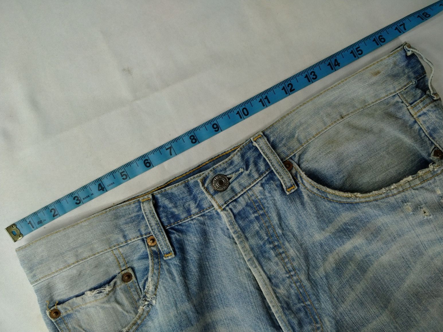 Levi's Blue Wash Vintage Levi's 501 Jeans 34x29.5 Denim -JN861 Size US 34 / EU 50 - 5 Thumbnail