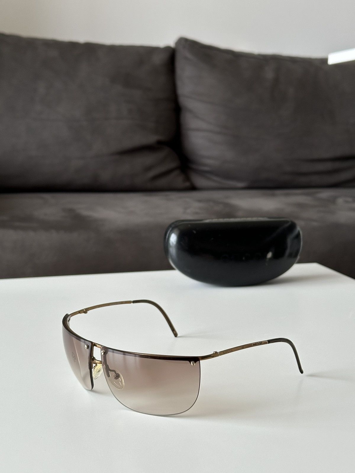 Gucci × Tom Ford × Vintage GUCCI Bronze Sunglasses with Rhinestones GG 2652/STRASS Size ONE SIZE - 15 Thumbnail