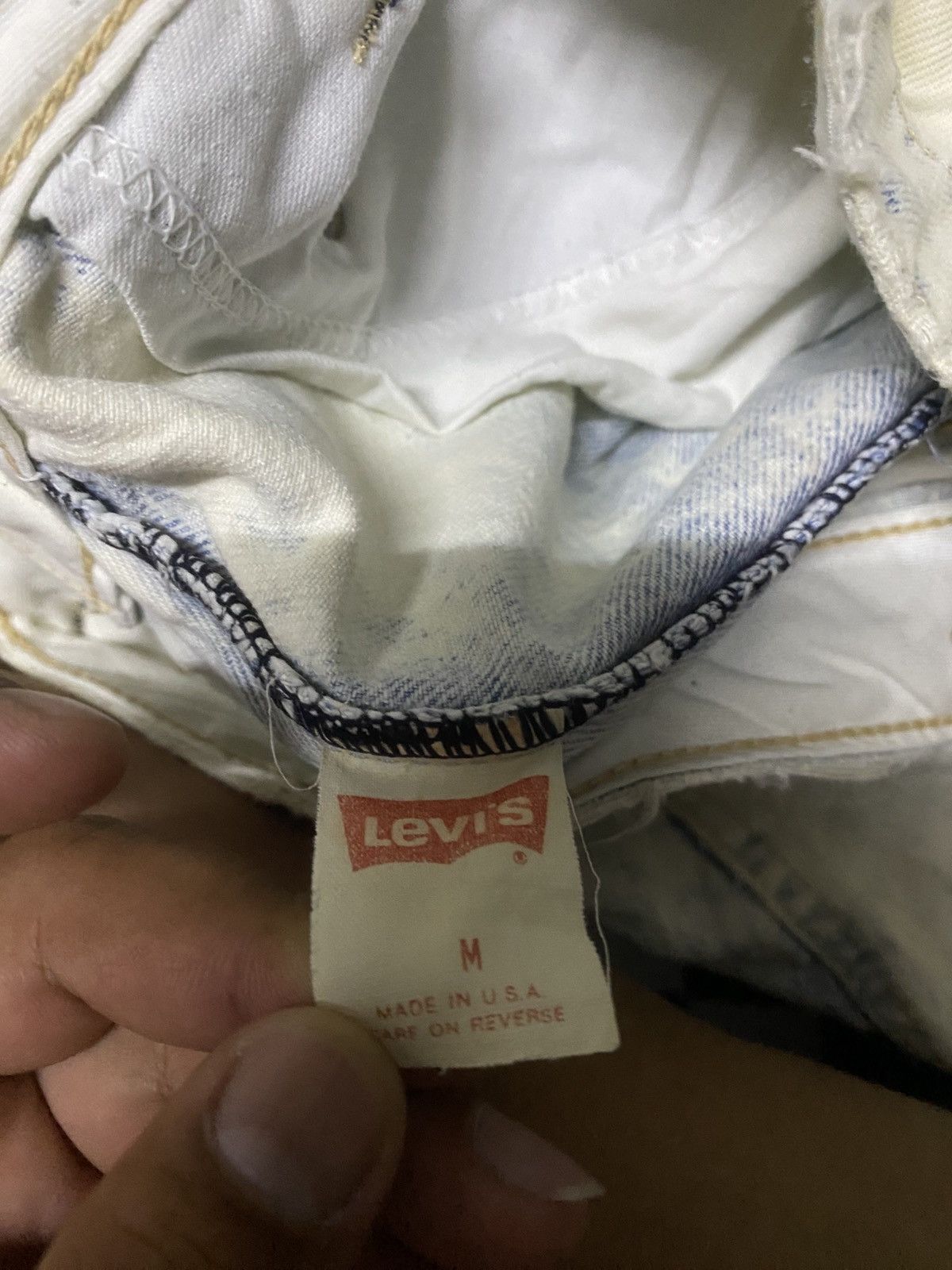Levi's × Levi's Vintage Clothing × Vintage Vintage Levis Acid Wash Short Pants Size US 30 / EU 46 - 4 Thumbnail