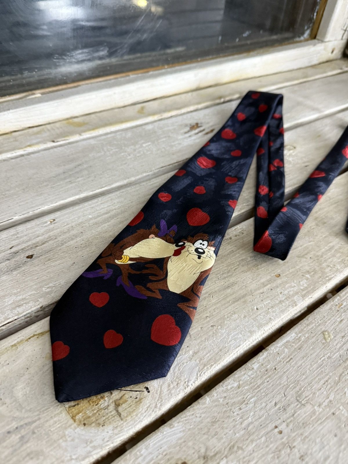 Cartoon Network × Vintage × Warner Bros Vintage 90s Looney Tunes Taz tie 1995 Size ONE SIZE - 2 Thumbnail