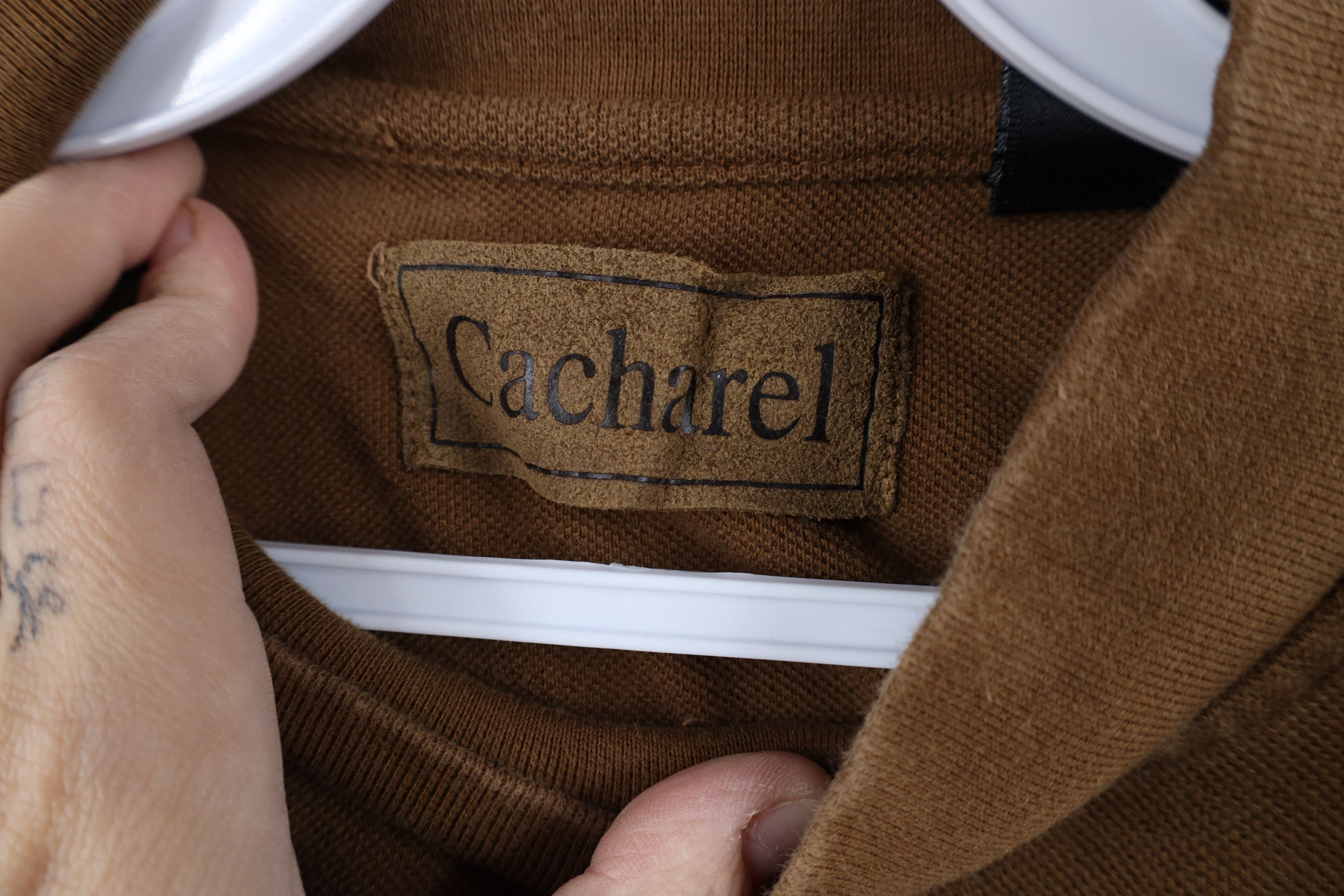 Vintage Vintage 90s Streetwear Mock Neck Long Sleeve T-Shirt Brown Size US L / EU 52-54 / 3 - 9 Thumbnail