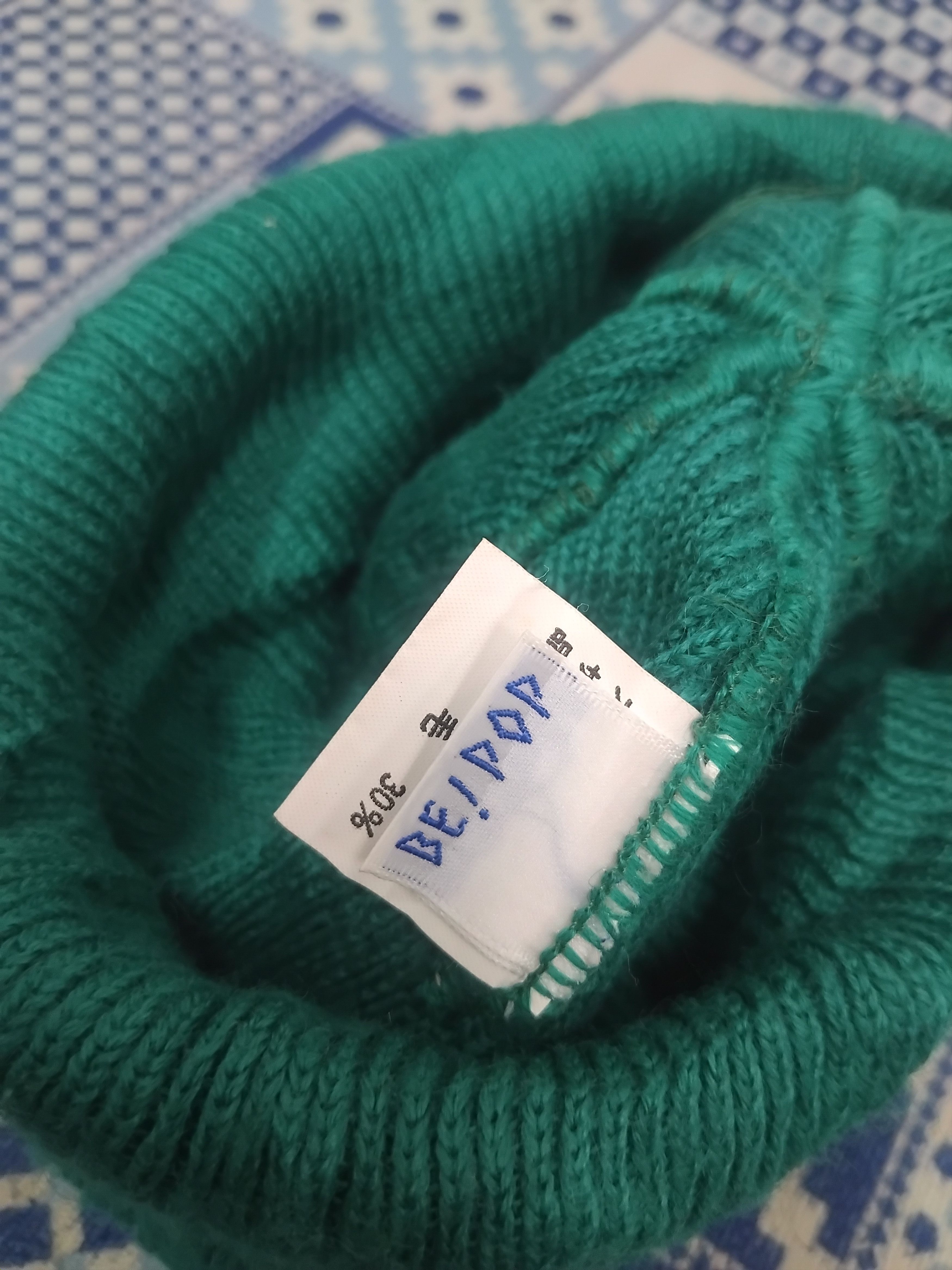Japanese Brand De / Poo green short Beanie Size ONE SIZE - 2 Thumbnail