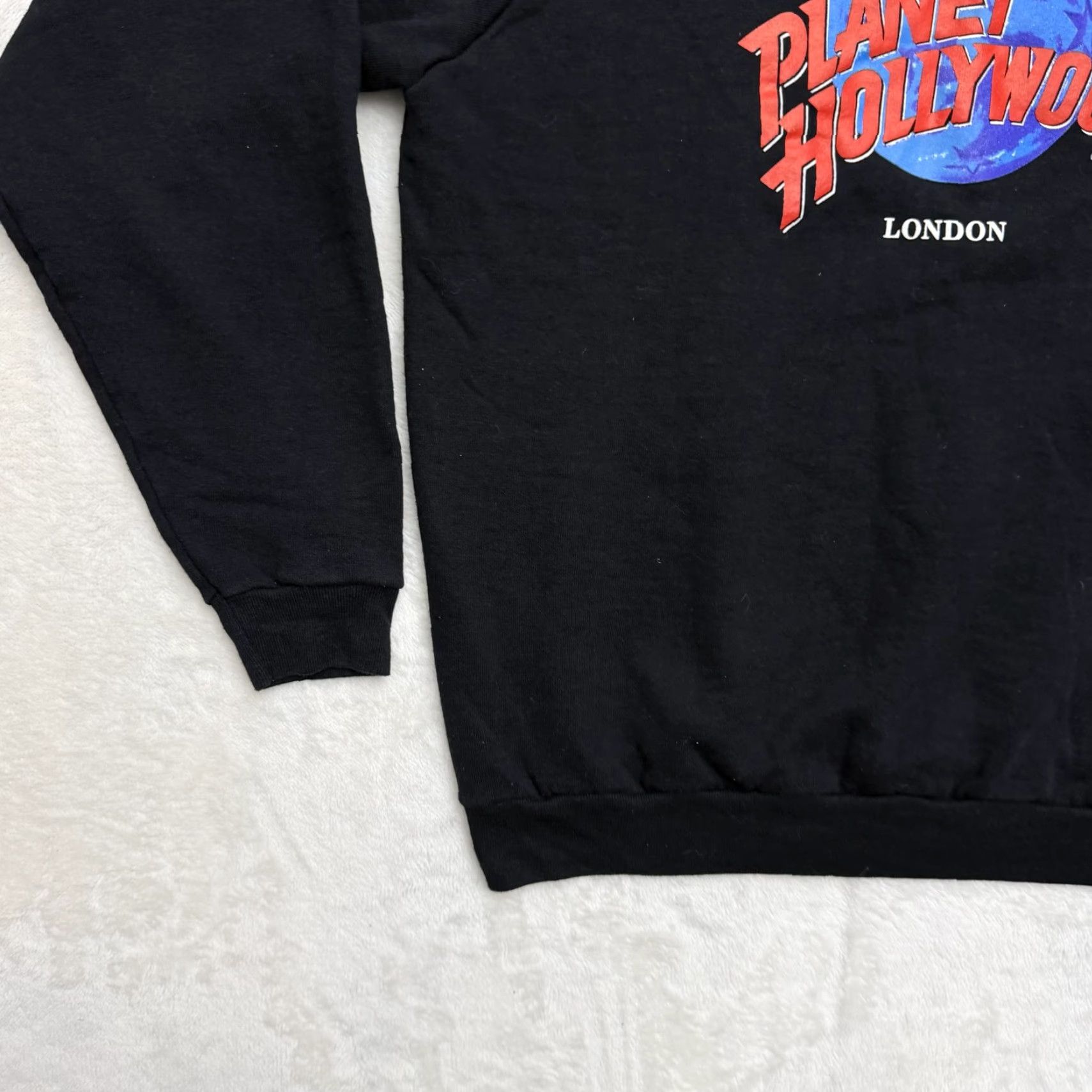 Planet Hollywood VINTAGE Planet Hollywood London Sweatshirt Mens Large Black Crewneck Graphic 90s Size US L / EU 52-54 / 3 - 7 Thumbnail